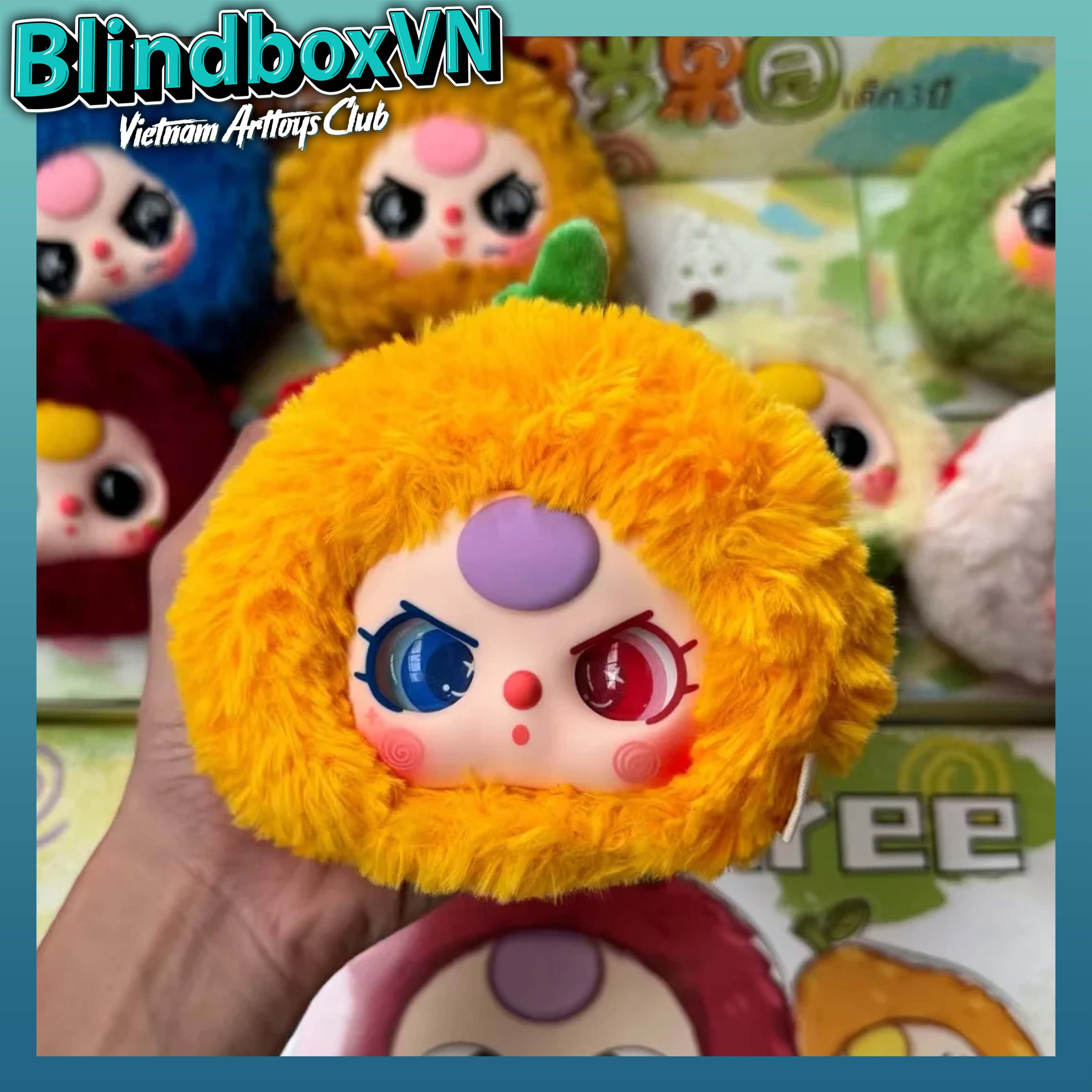 Blindbox Baby Three Fruit Cute Plush Pendant Series