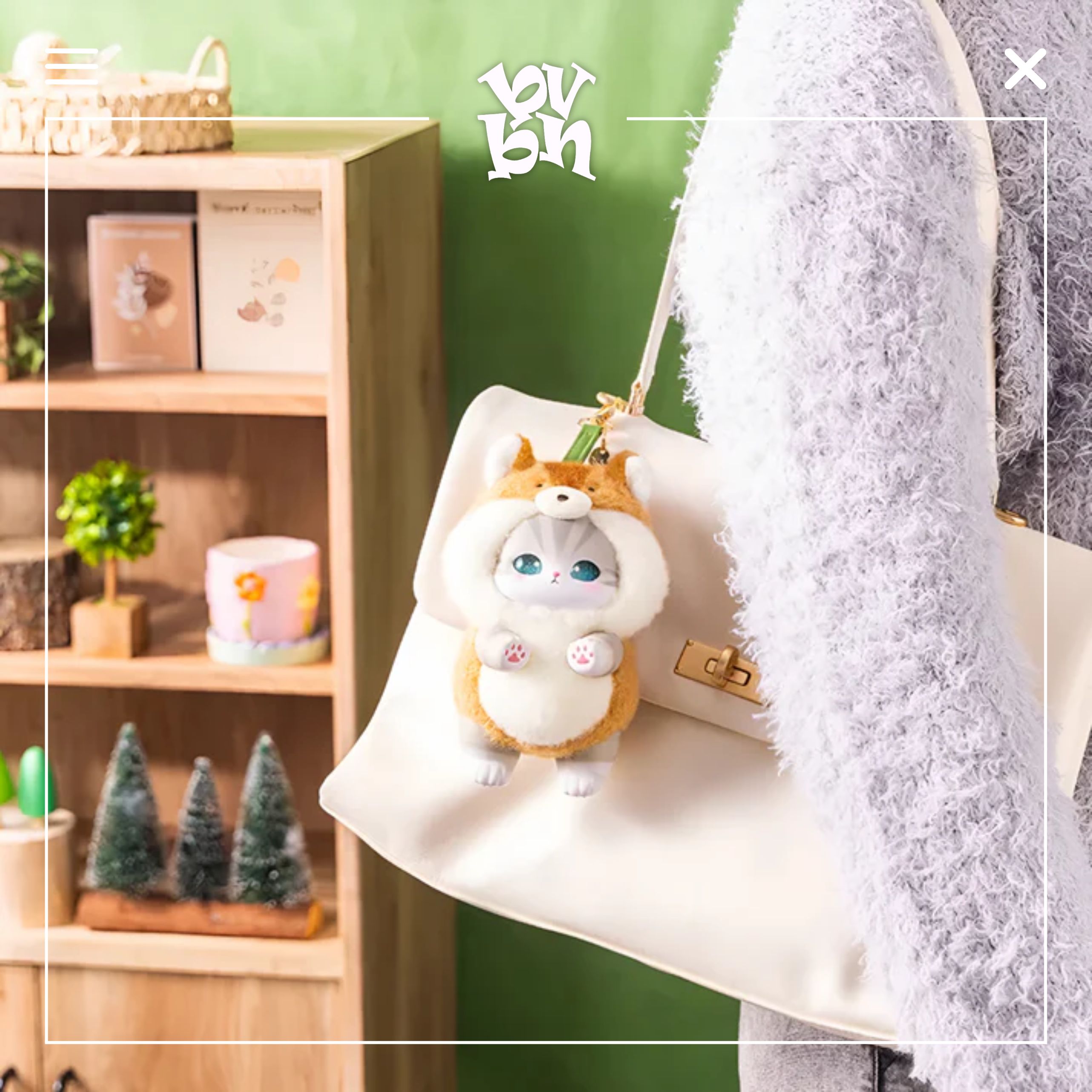 Mofusand Kiramekko Nordic Kitten Plush Keychain Blind Box