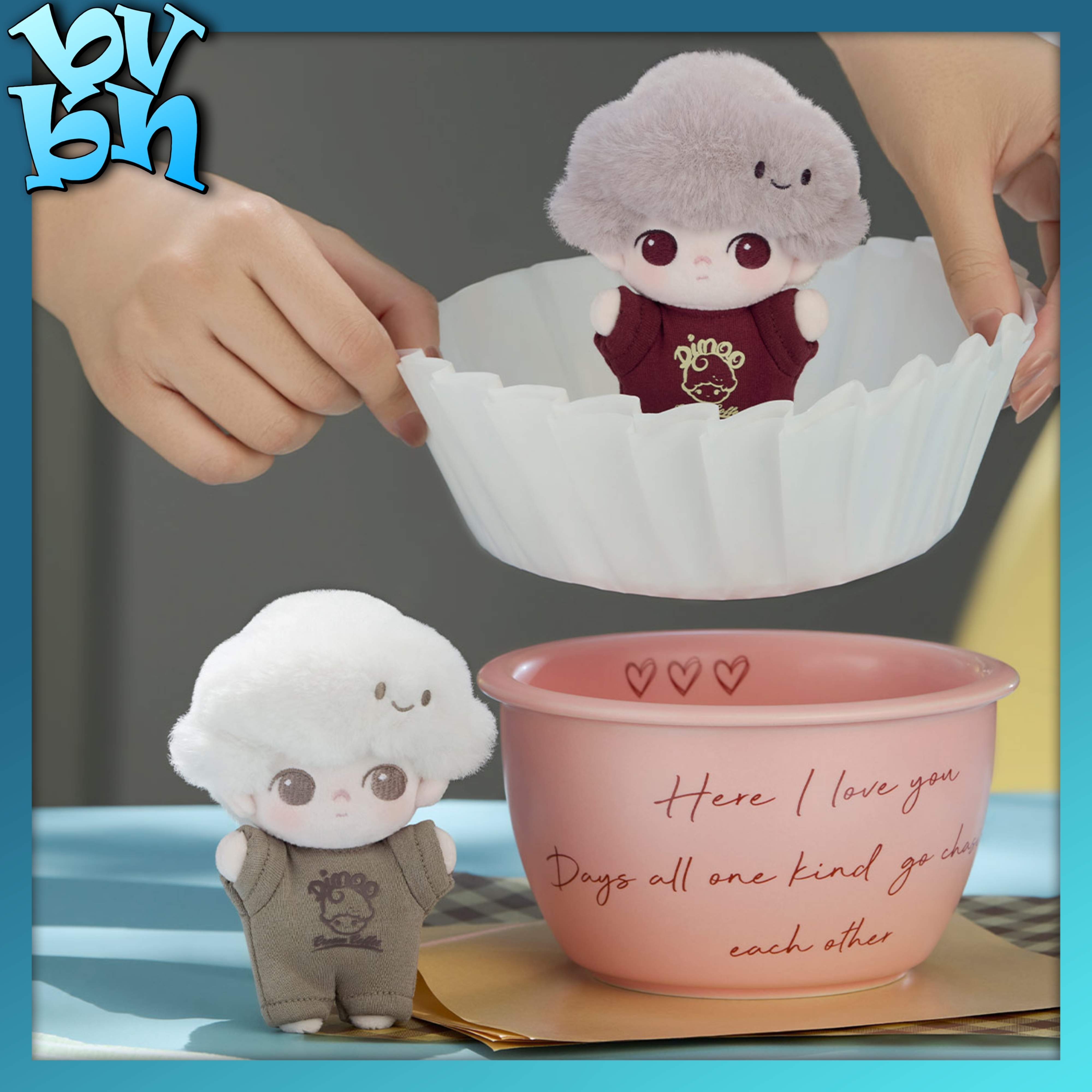 POP MART DIMOO Crush on Coffee Series-Soft-faced Plush Keychain Blind Box