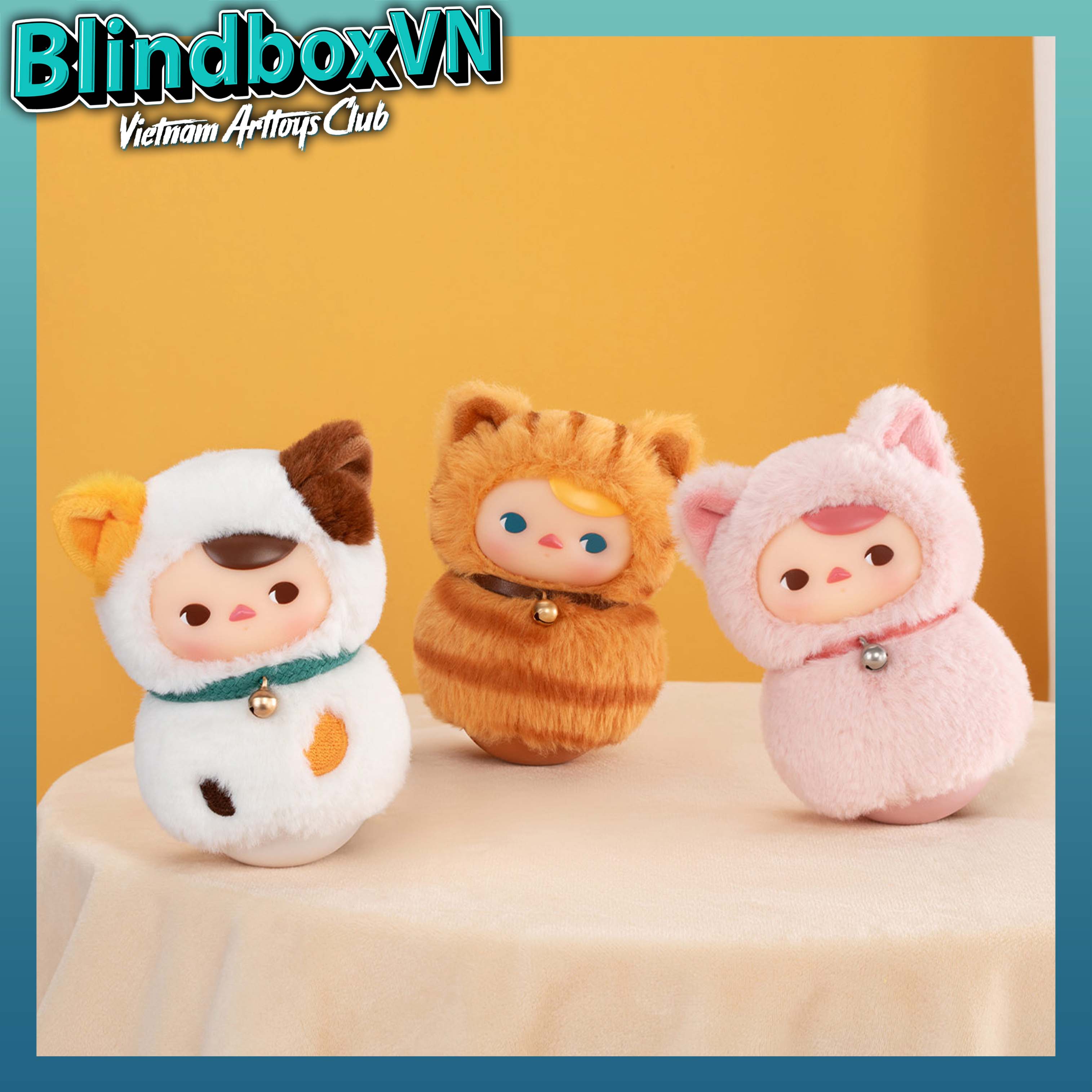 POP MART PUCKY Roly-Poly Kitty Series