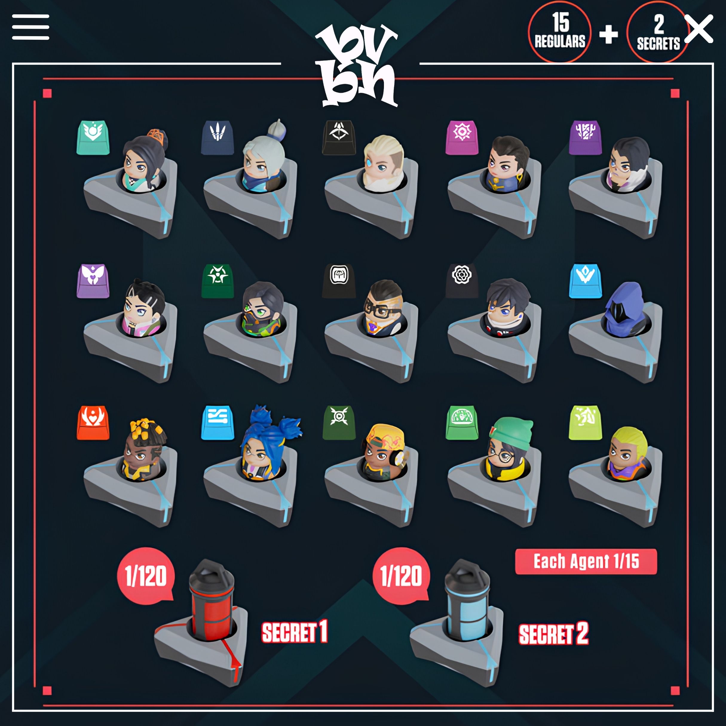 Valorant Keycaps Blind Box SOAP