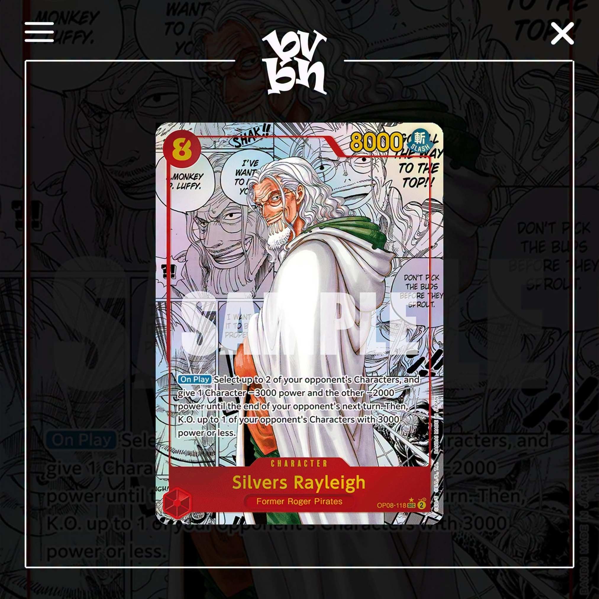 Thẻ Bài TCG One Piece Two Legends OP-08