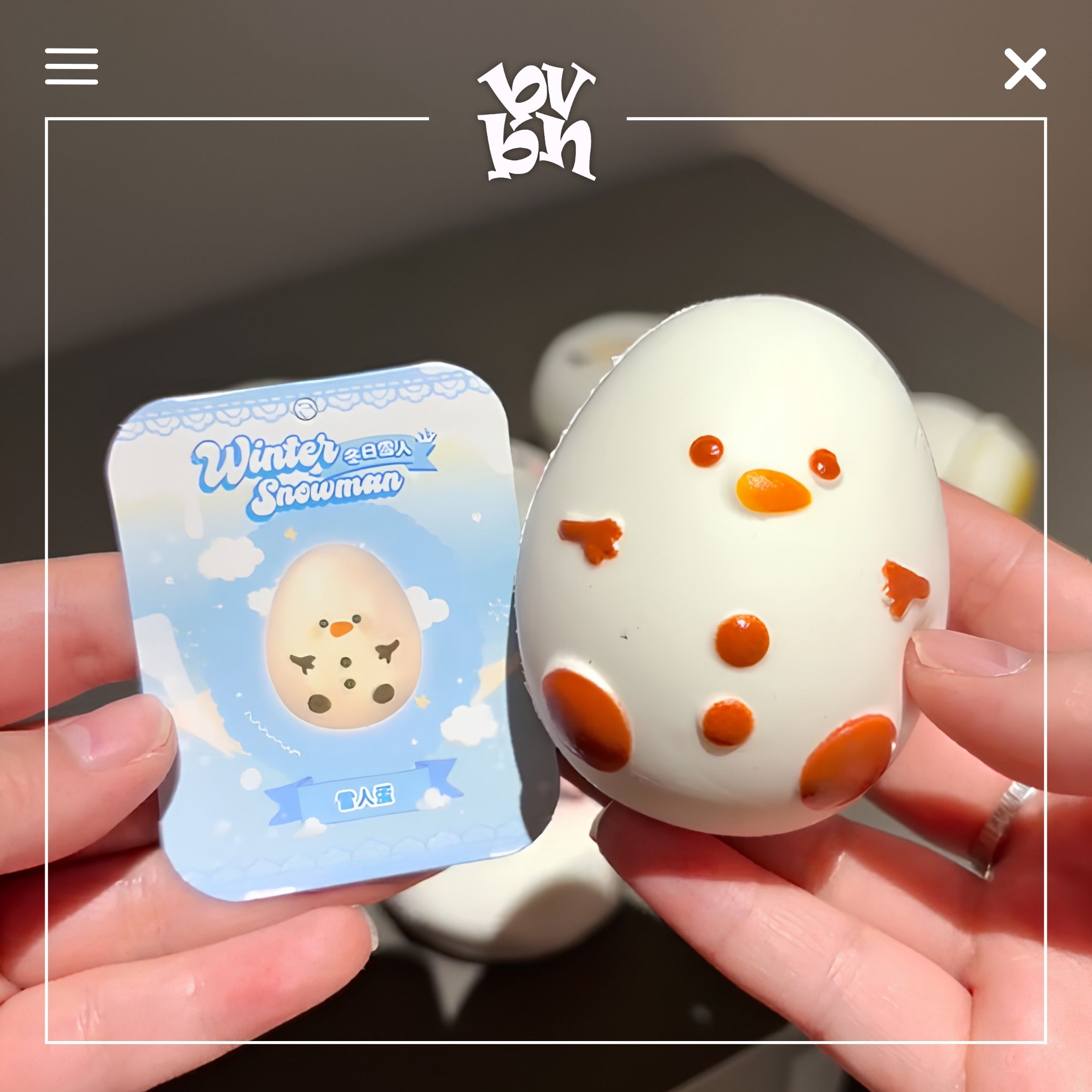 Hachimi Squishy Winter Snowman Blindbox Series