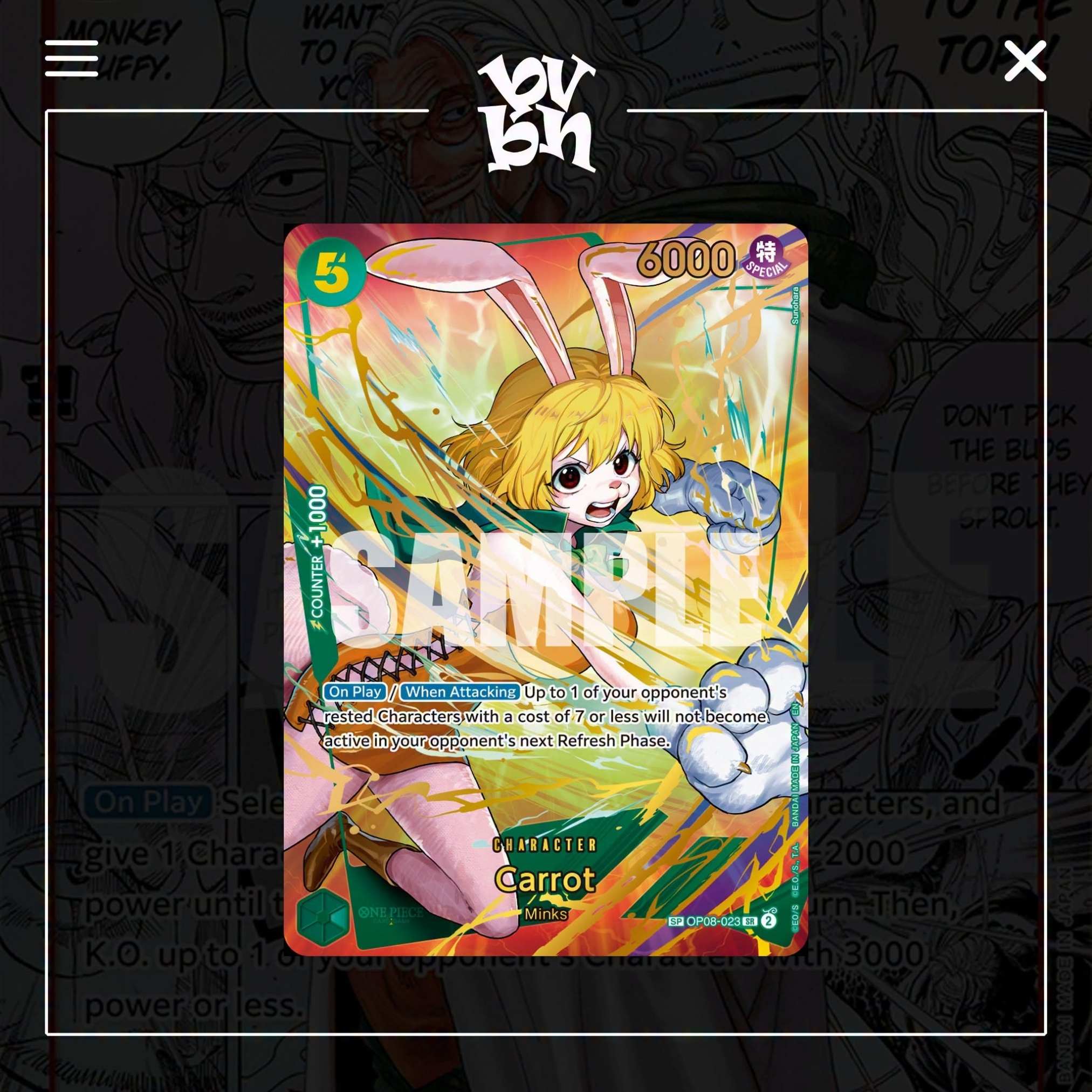 Thẻ Bài TCG One Piece Two Legends OP-08