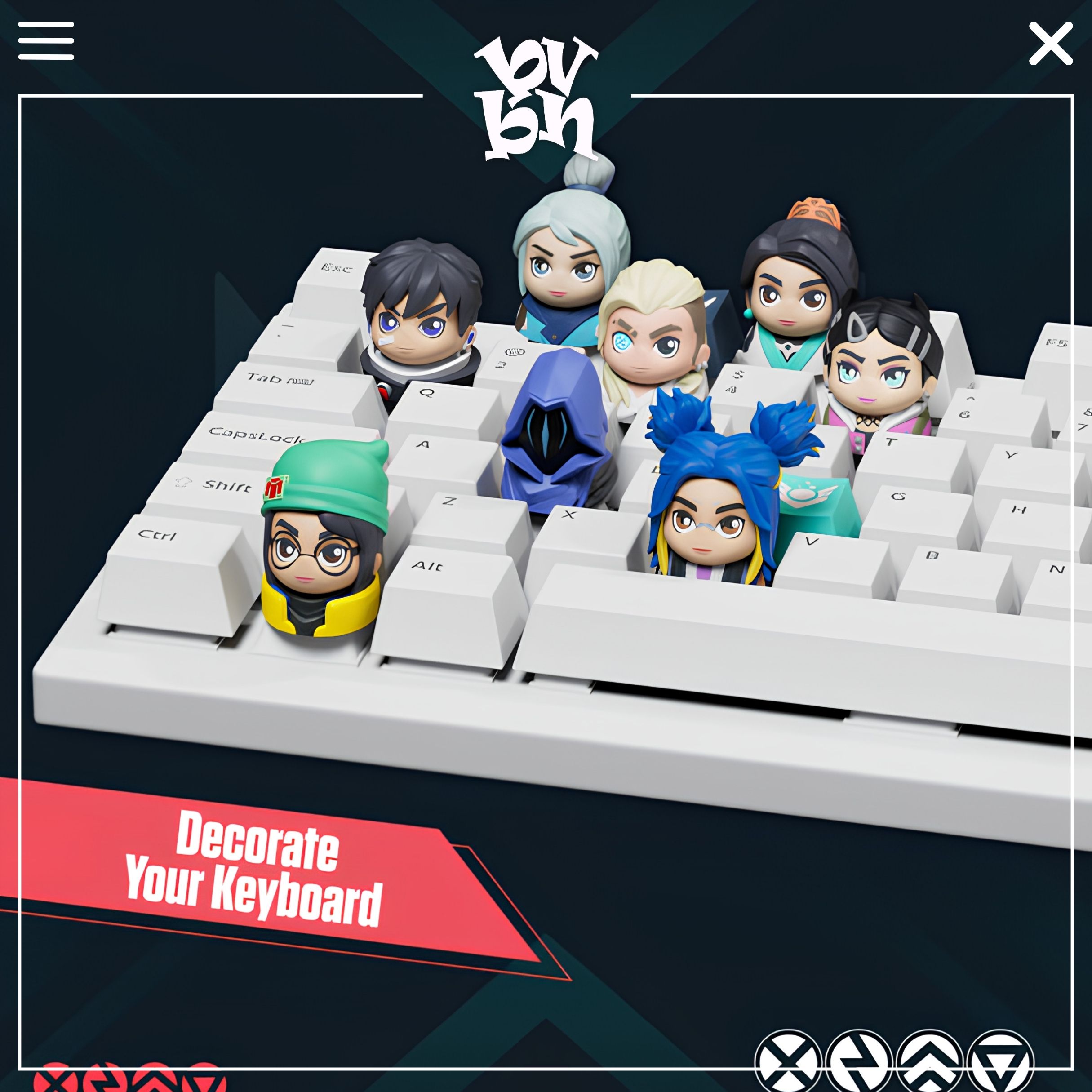 Valorant Keycaps Blind Box SOAP