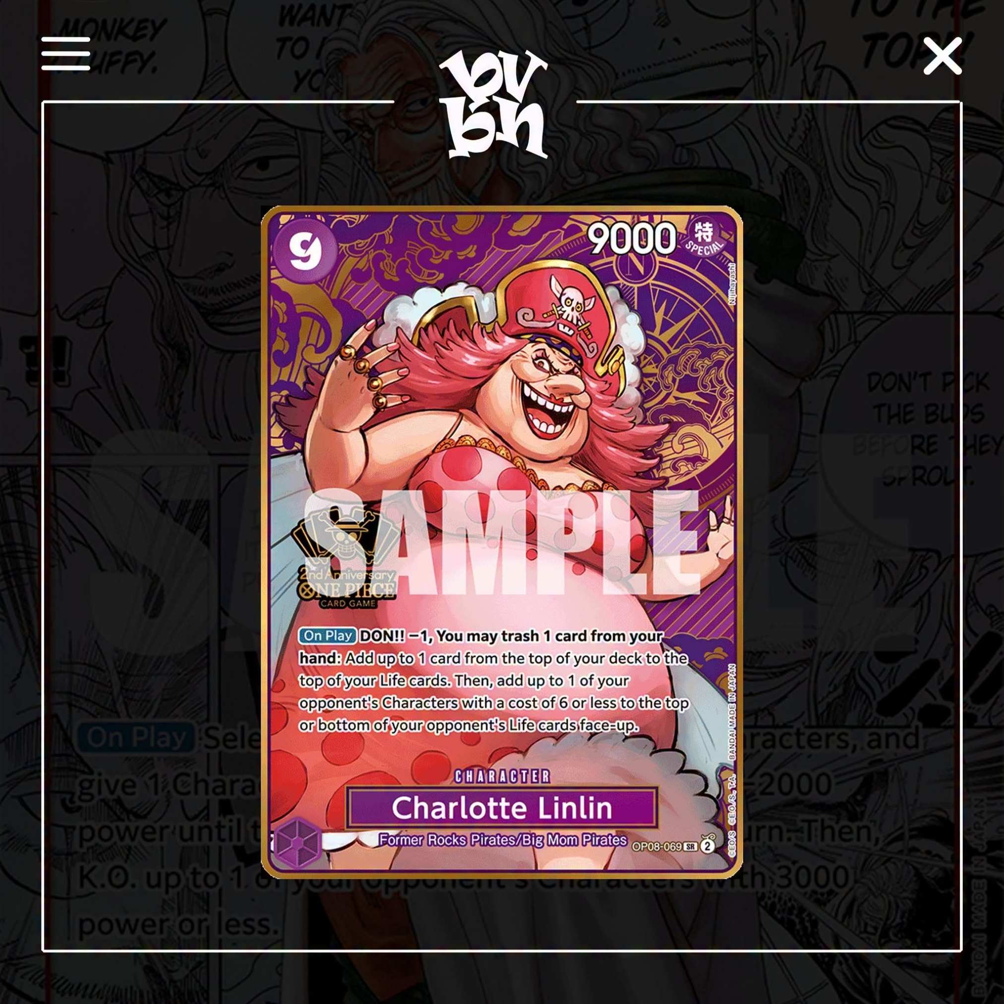 Thẻ Bài TCG One Piece Two Legends OP-08