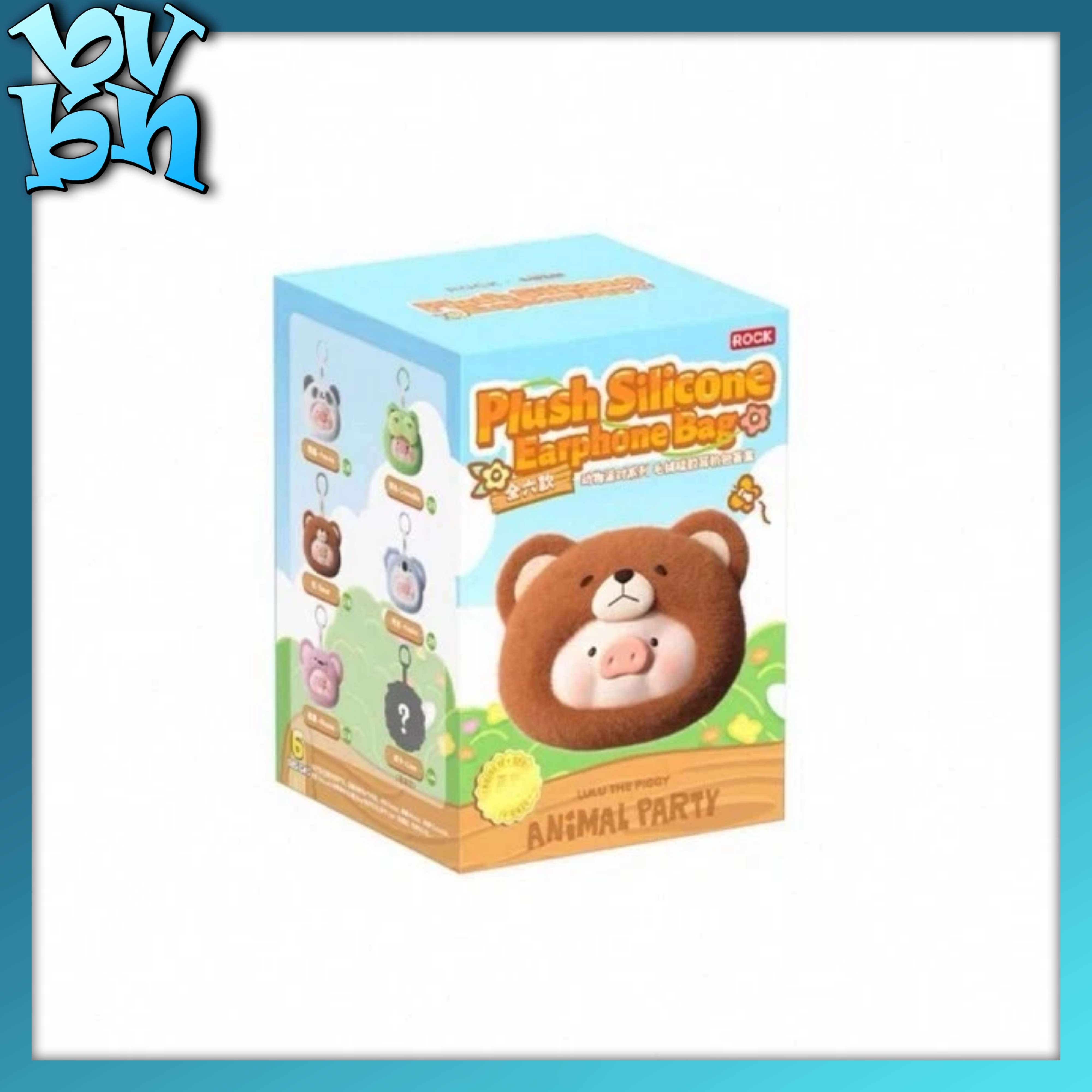 LuLu the Piggy Animal Party Series plush Silicone Earphone BlindBox