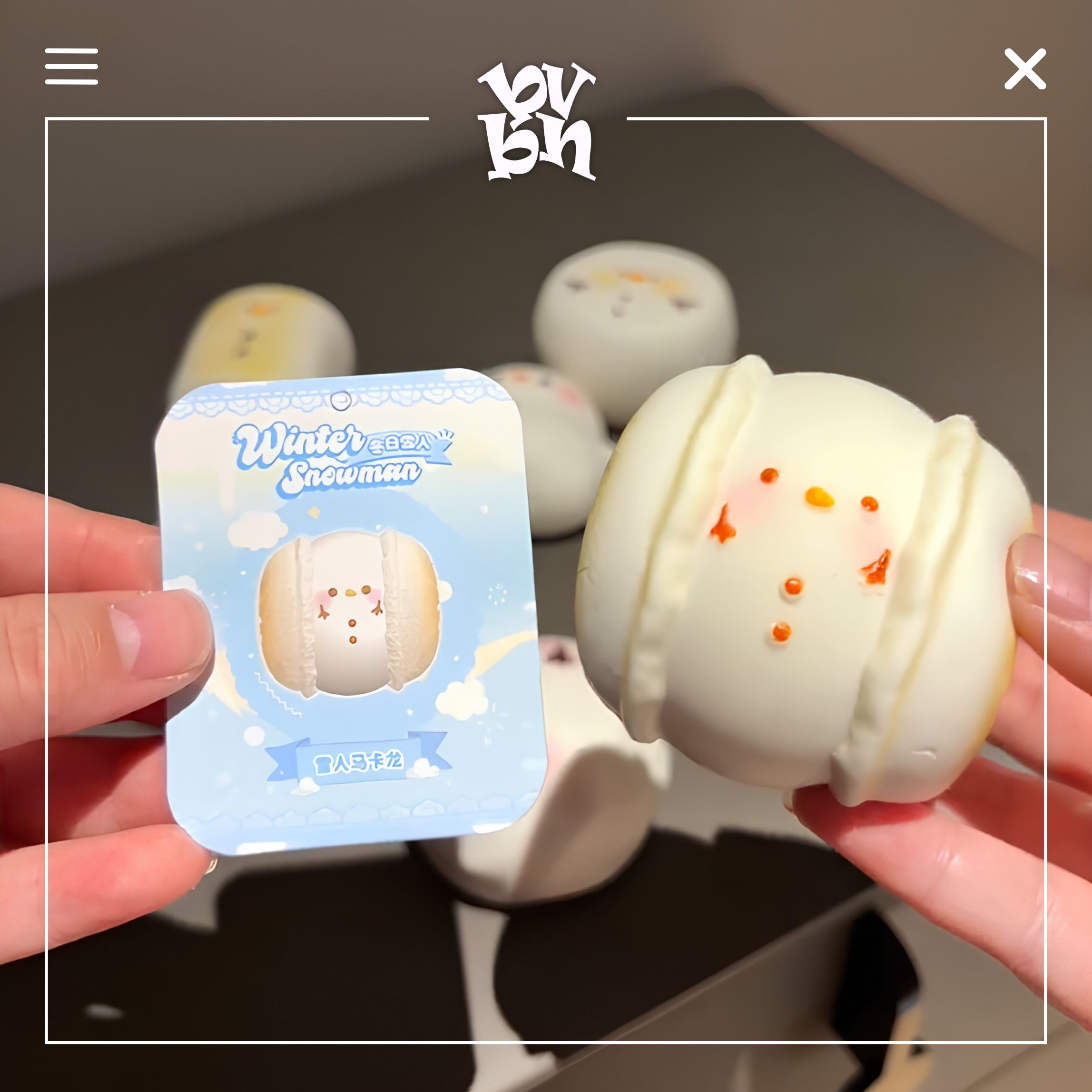 Hachimi Squishy Winter Snowman Blindbox Series