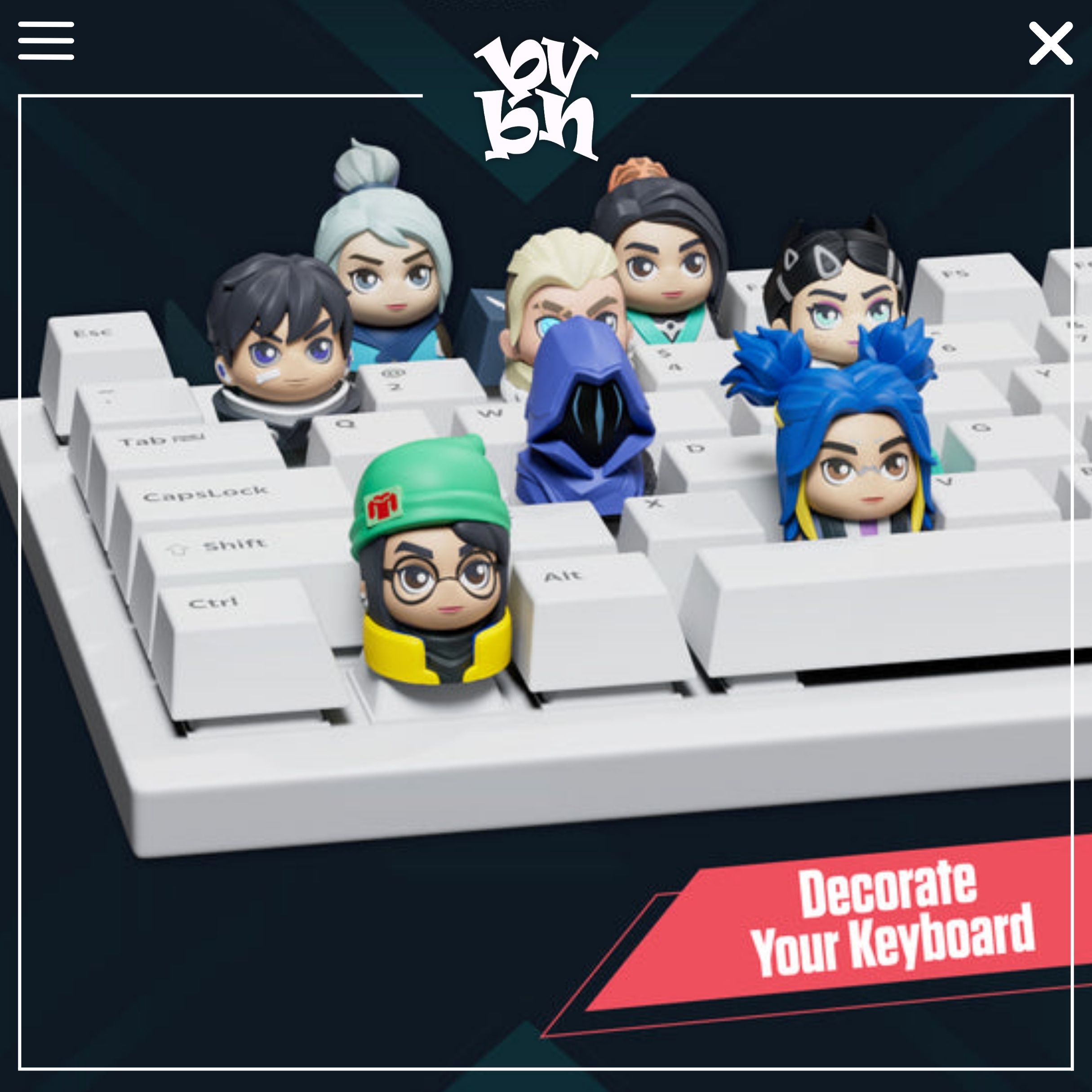 Valorant Keycaps Blind Box SOAP