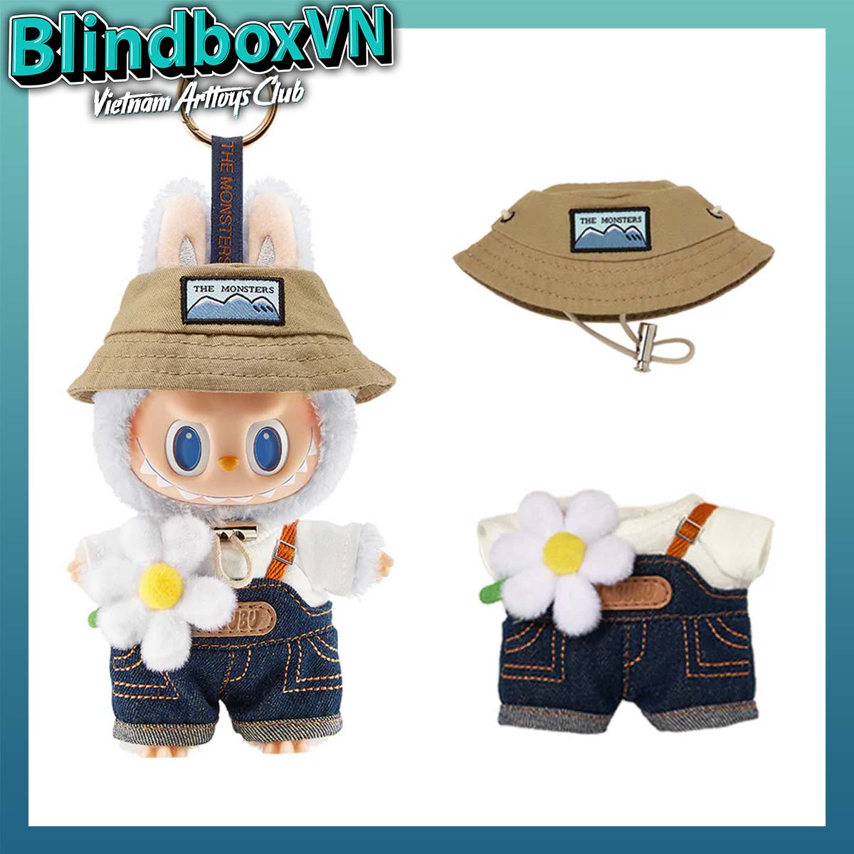 POP MART The Monsters LABUBU Fall in Wild Vinyl Plush Pendant ( Chính hãng )