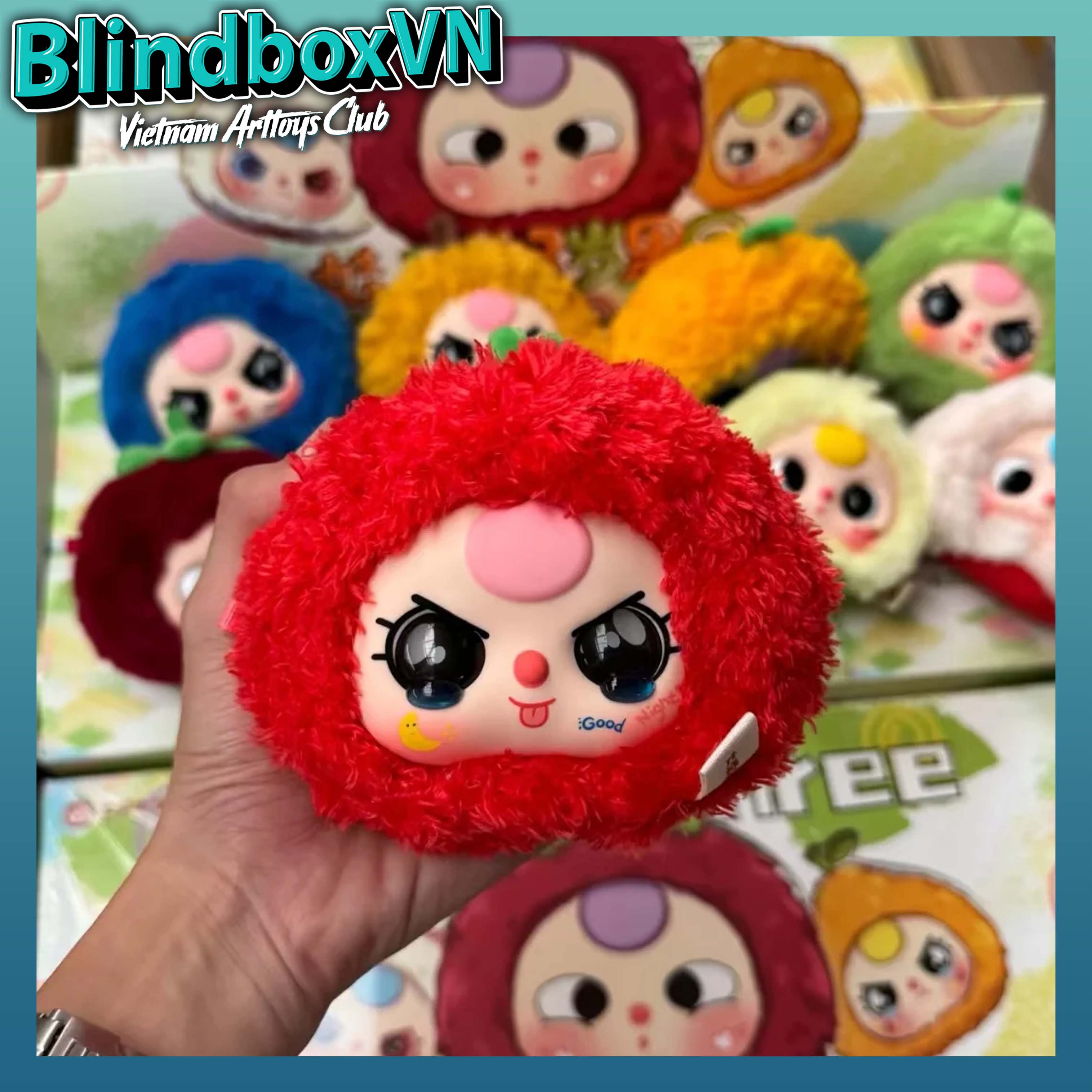 Blindbox Baby Three Fruit Cute Plush Pendant Series