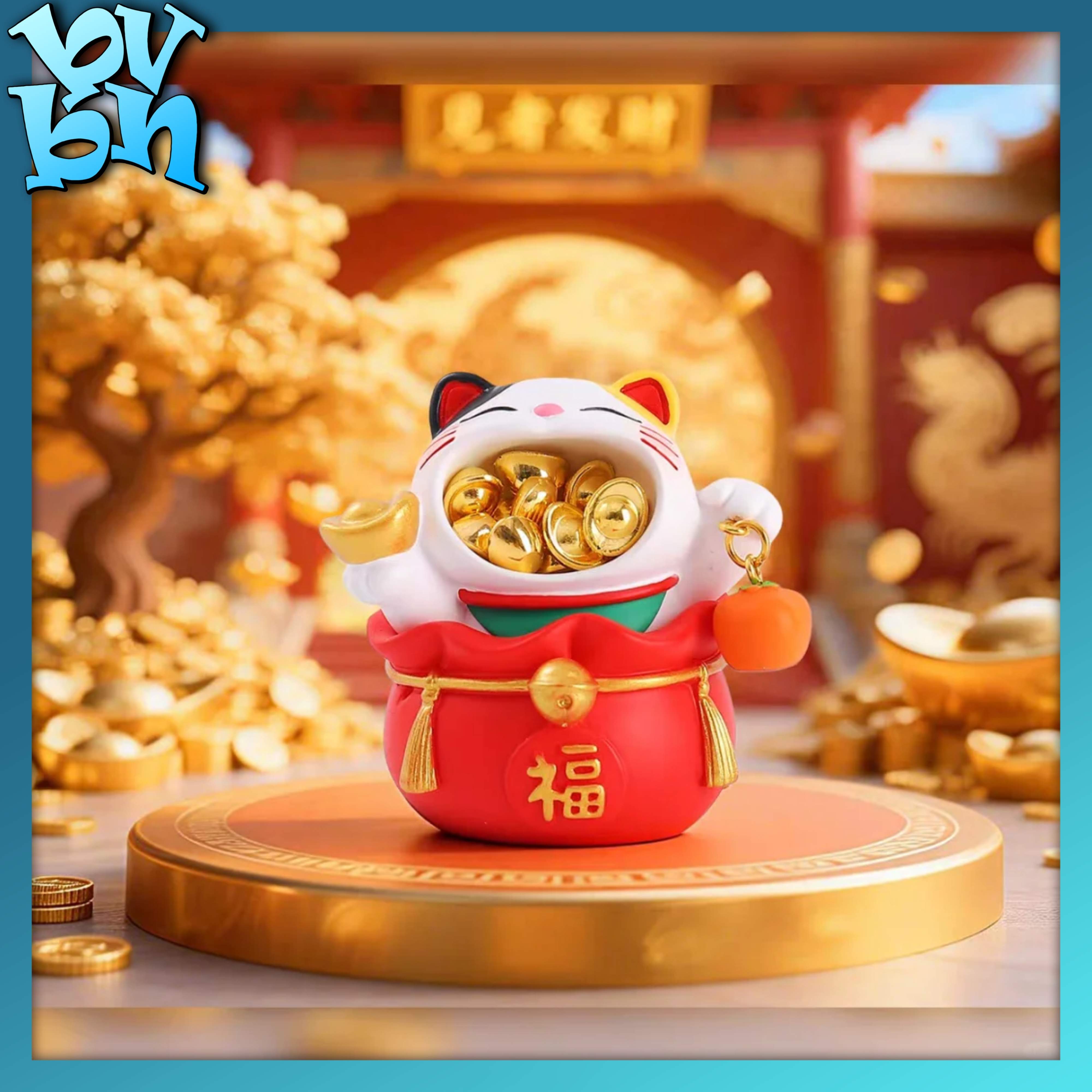 Gold Coin - Money Carrying Cat Meow Meow Mèo Thần Tài
