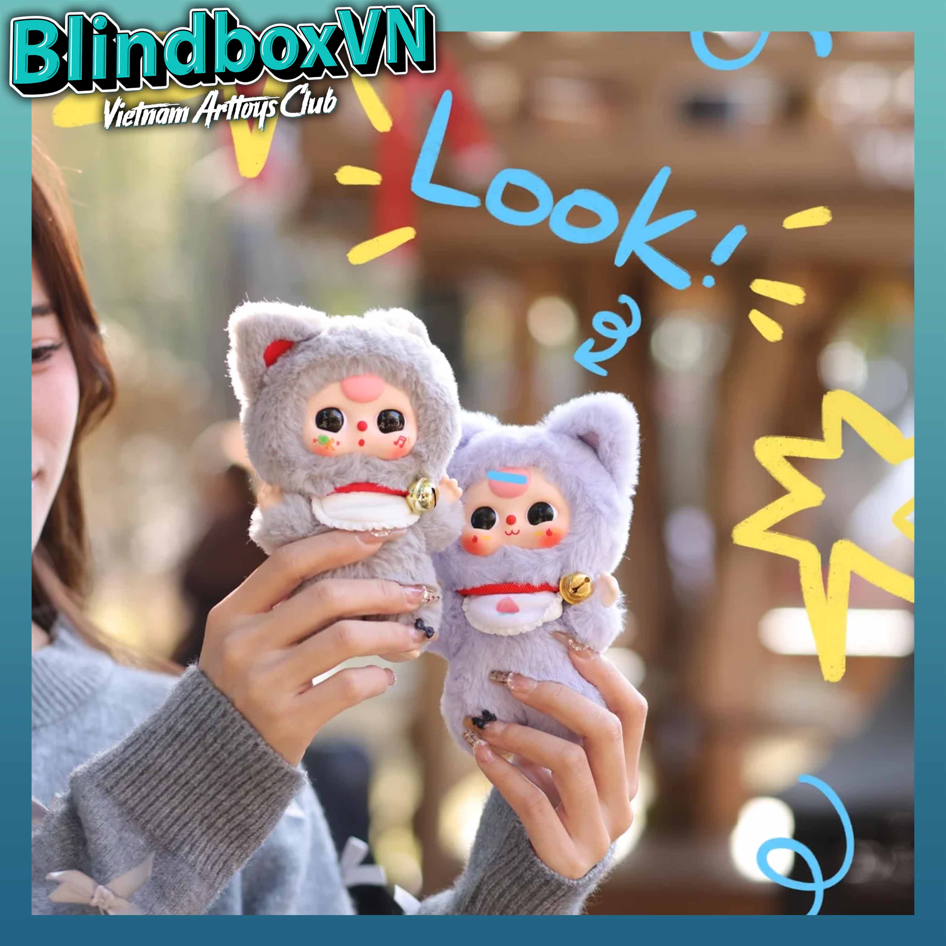 Baby Three Billionaire Cat Mèo Tỉ Phú Series Blindbox ( Chính hãng )