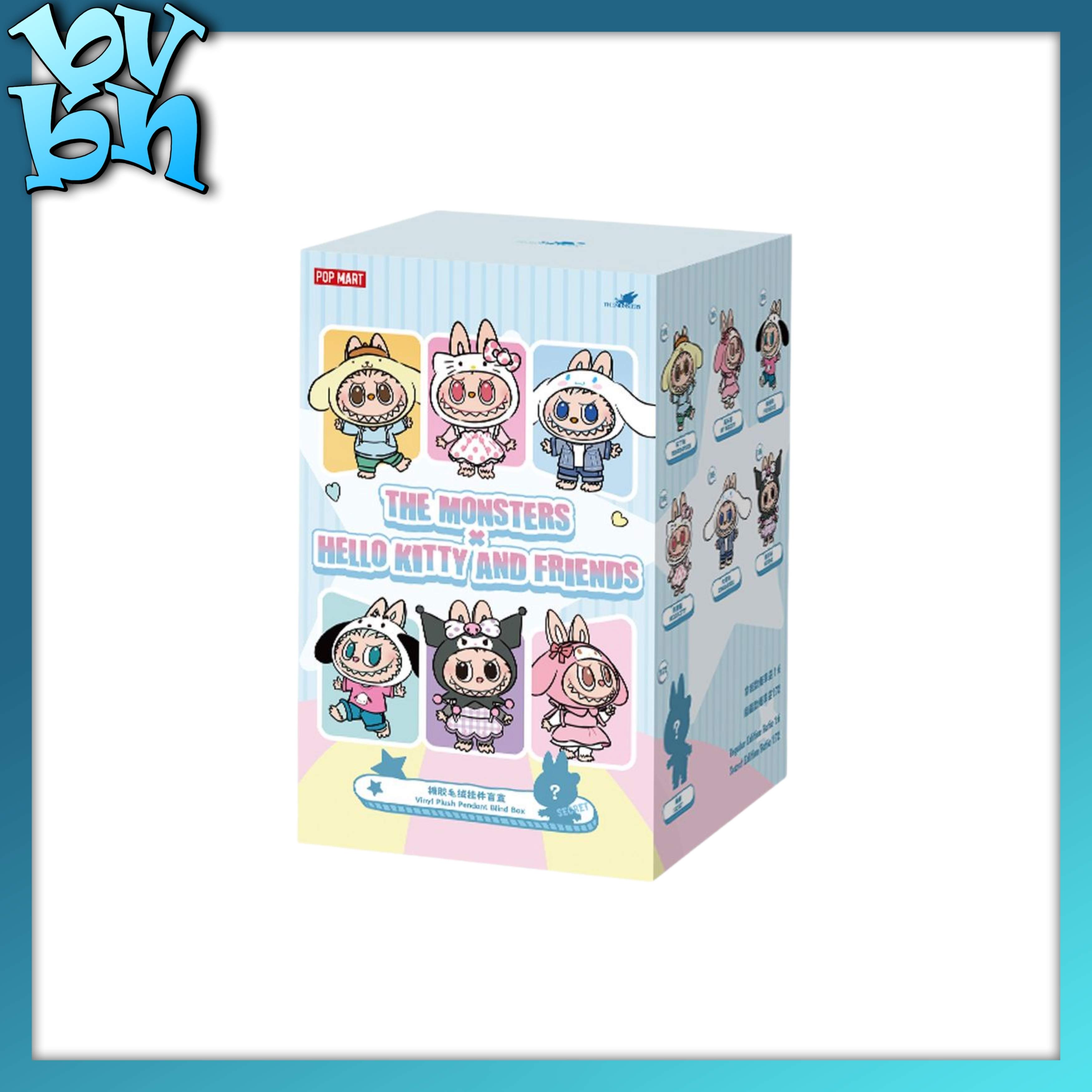 THE MONSTERS x Hello Kitty and Friends Series-Vinyl Plush Pendant Blind Box