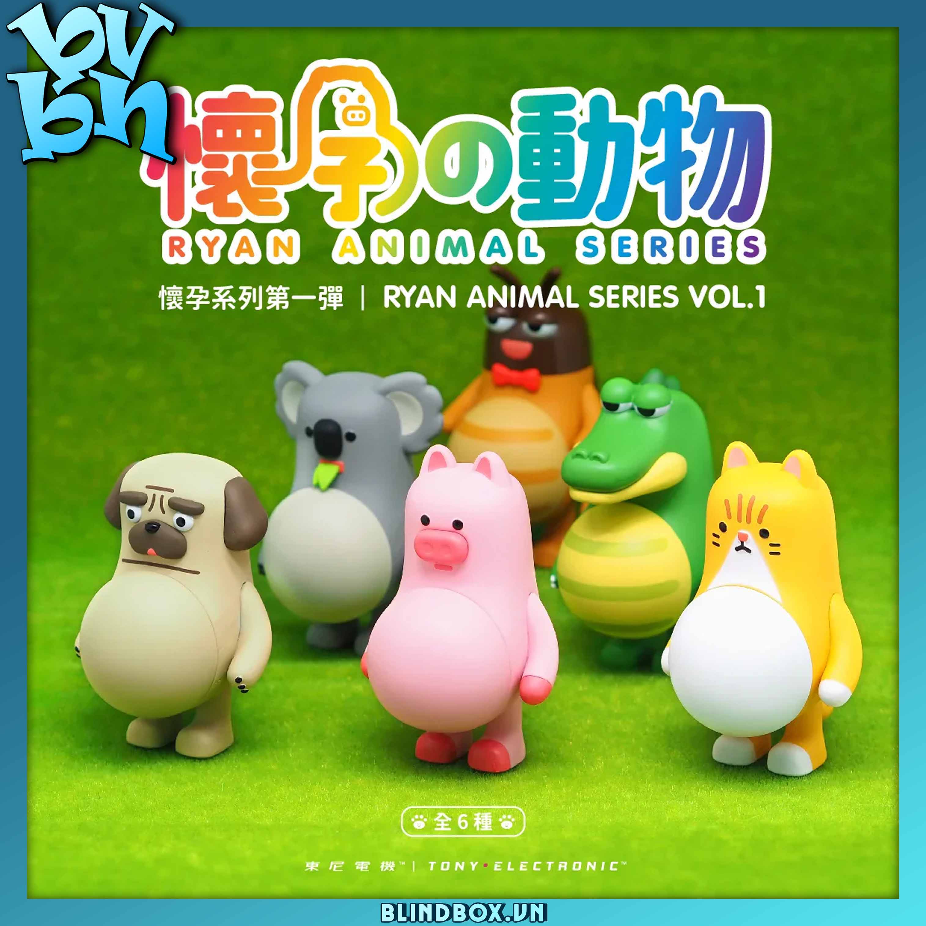 BLIND BOX CÓ BẦU RYAN ANIMAL SERIES 1