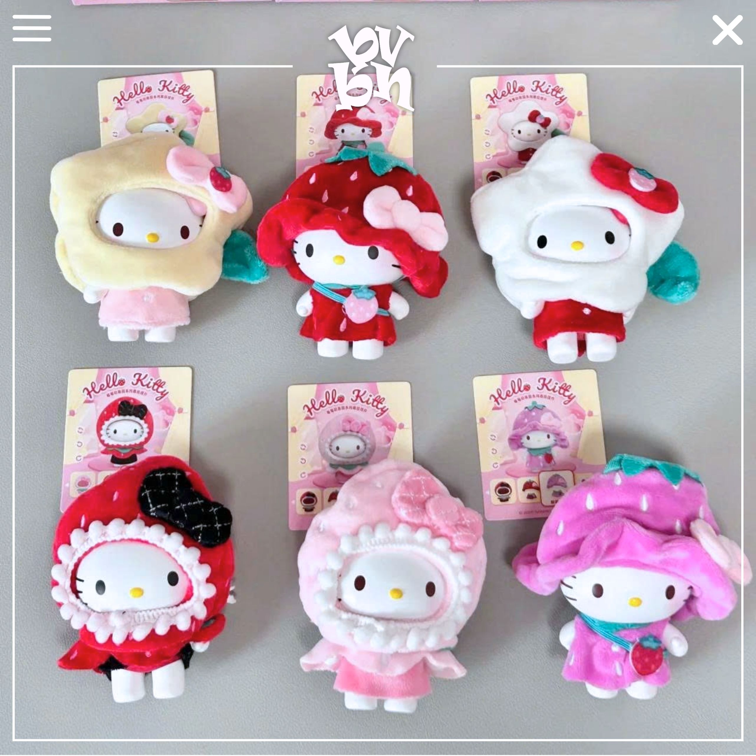 Hello Kitty Strawberry Kindergarten Series Blindbox