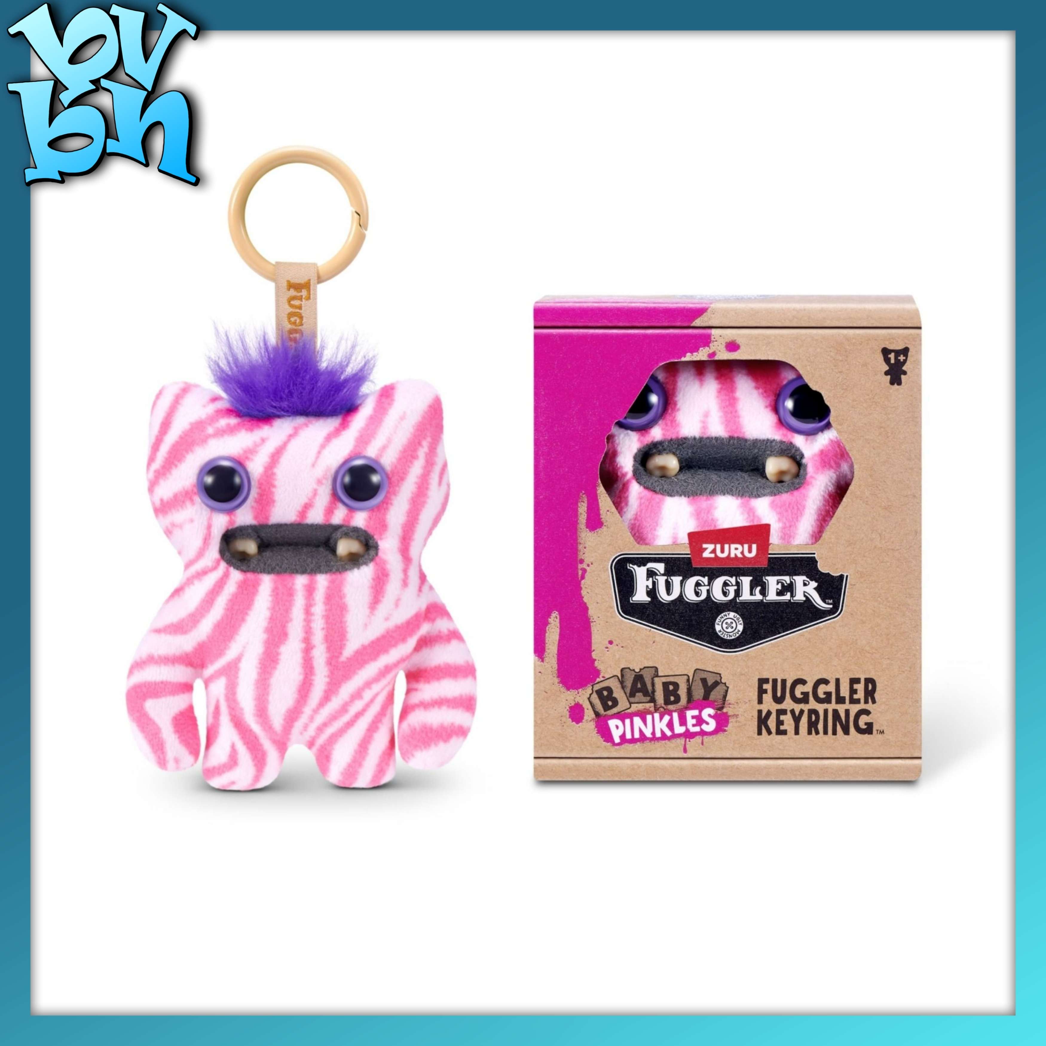 ZURU TOYS Fuggler Baby Pinkles Keyrings 3.5 inch
