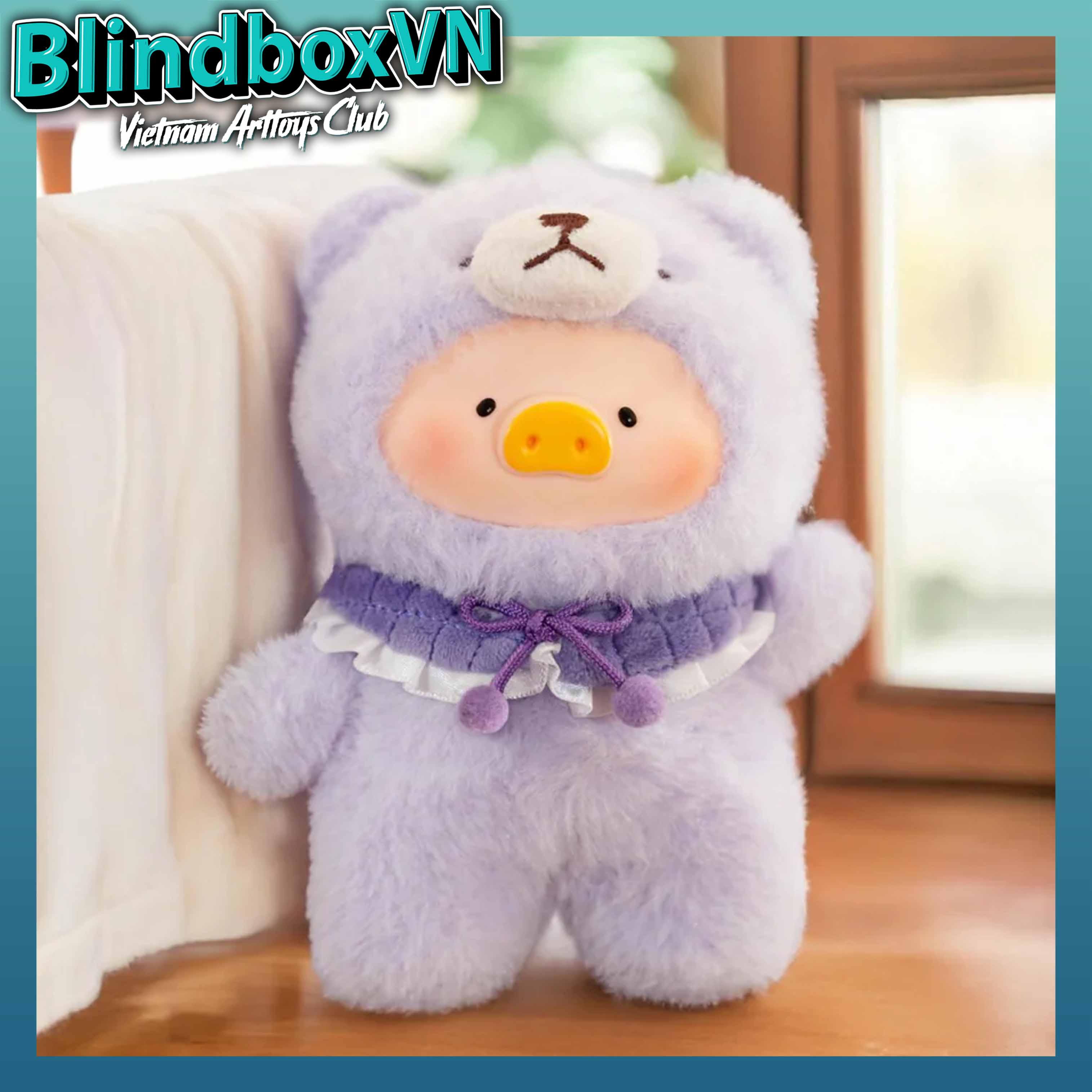 LuLu the Piggy – Joyful Time Series PVC Plush Keychain Blindbox ( Chính Hãng )