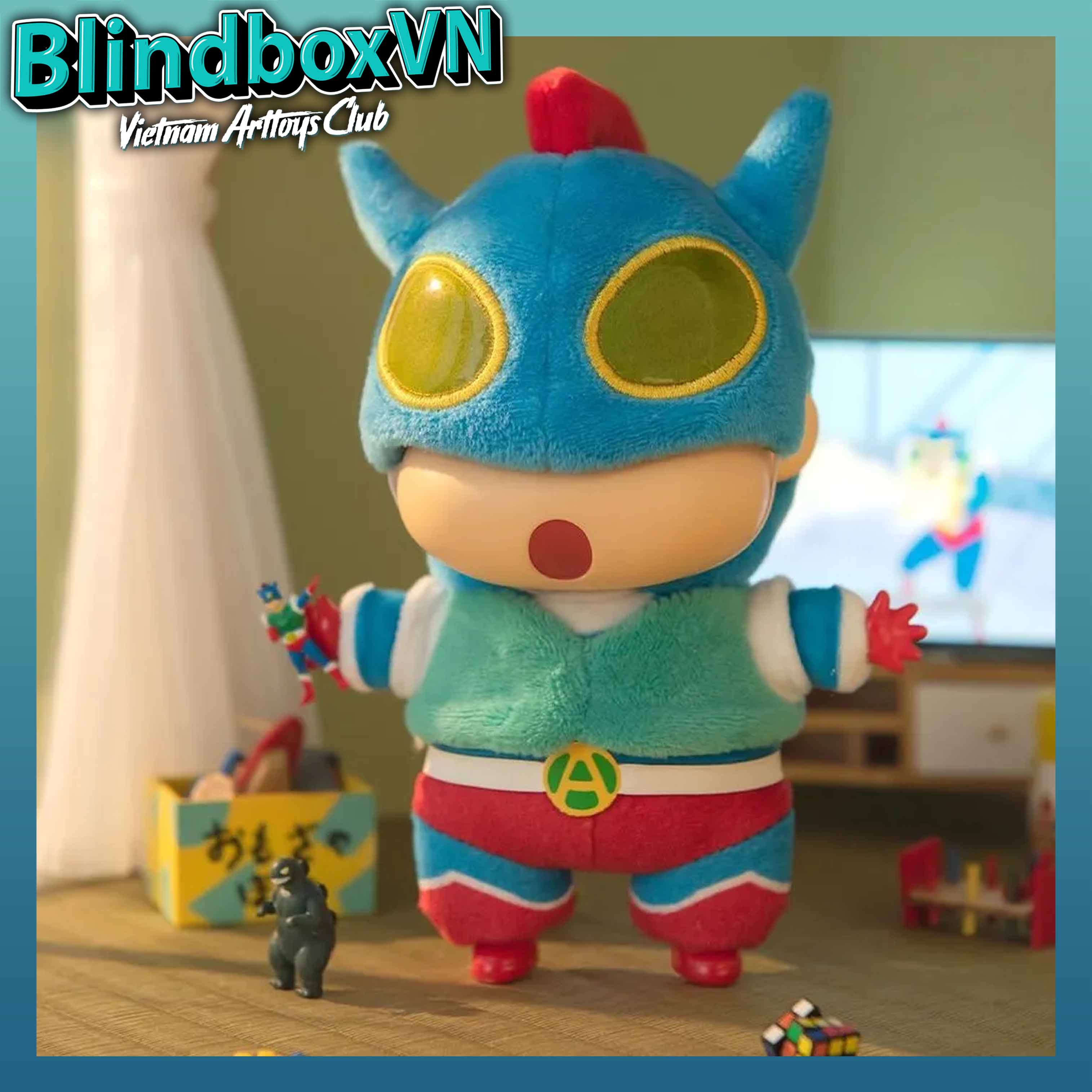 TOPTOY Crayon Shin Chan Play Party Vinyl Plush BlindBox ( Chính Hãng )