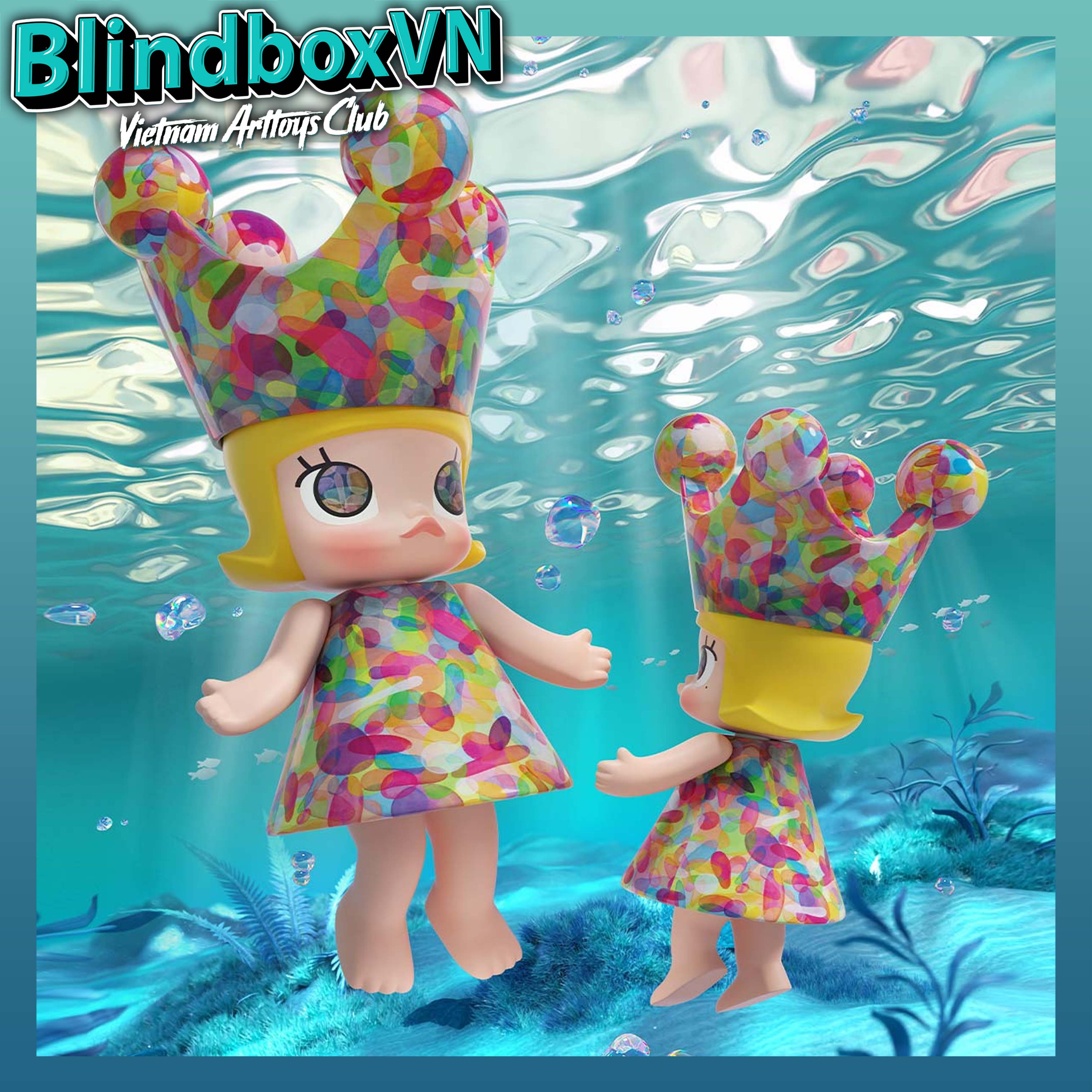 POP MART MEGA ROYAL MOLLY 400% Huang Yuxing-Bubbles