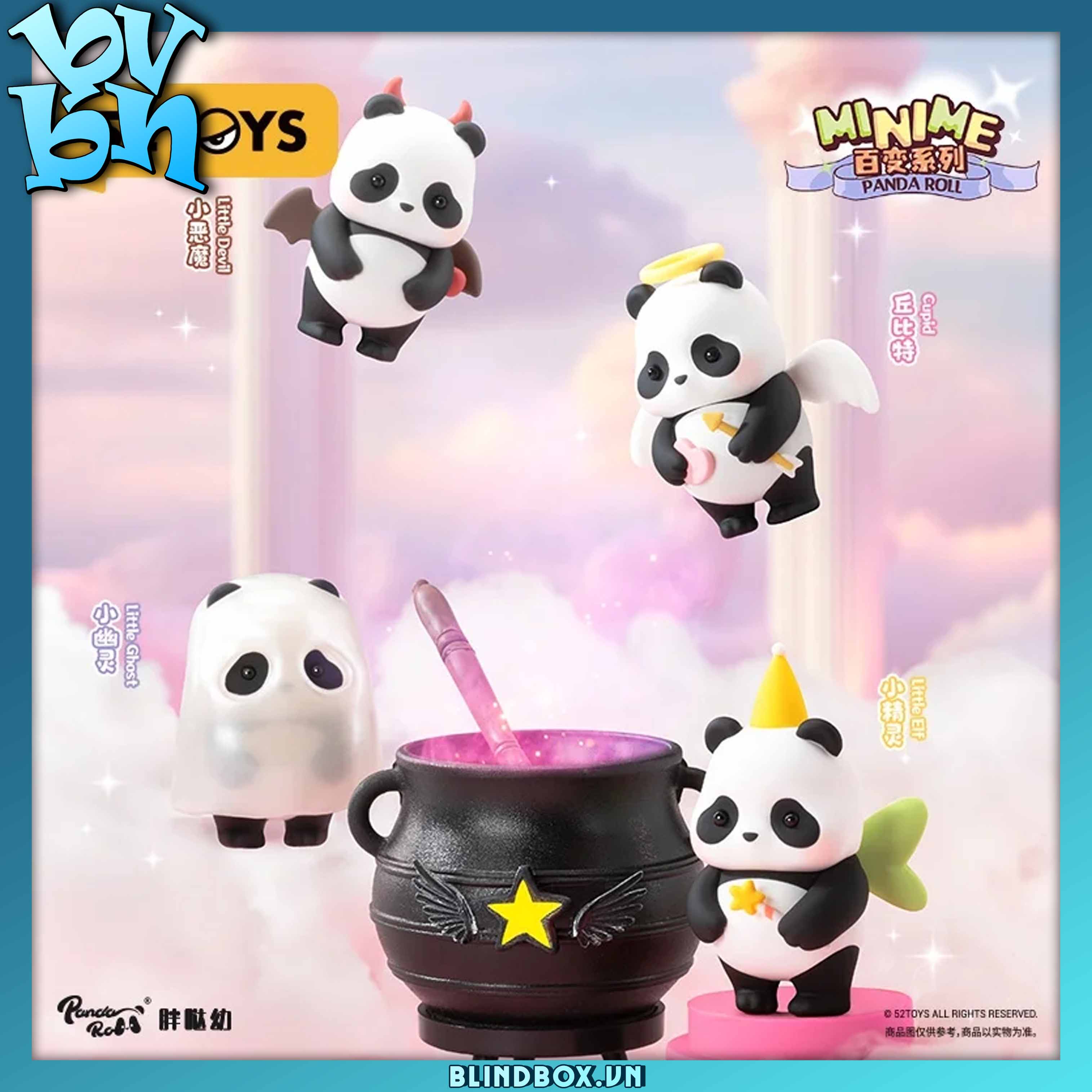 Panda Roll Minime Dress-Up Series Blind Box 52TOYS