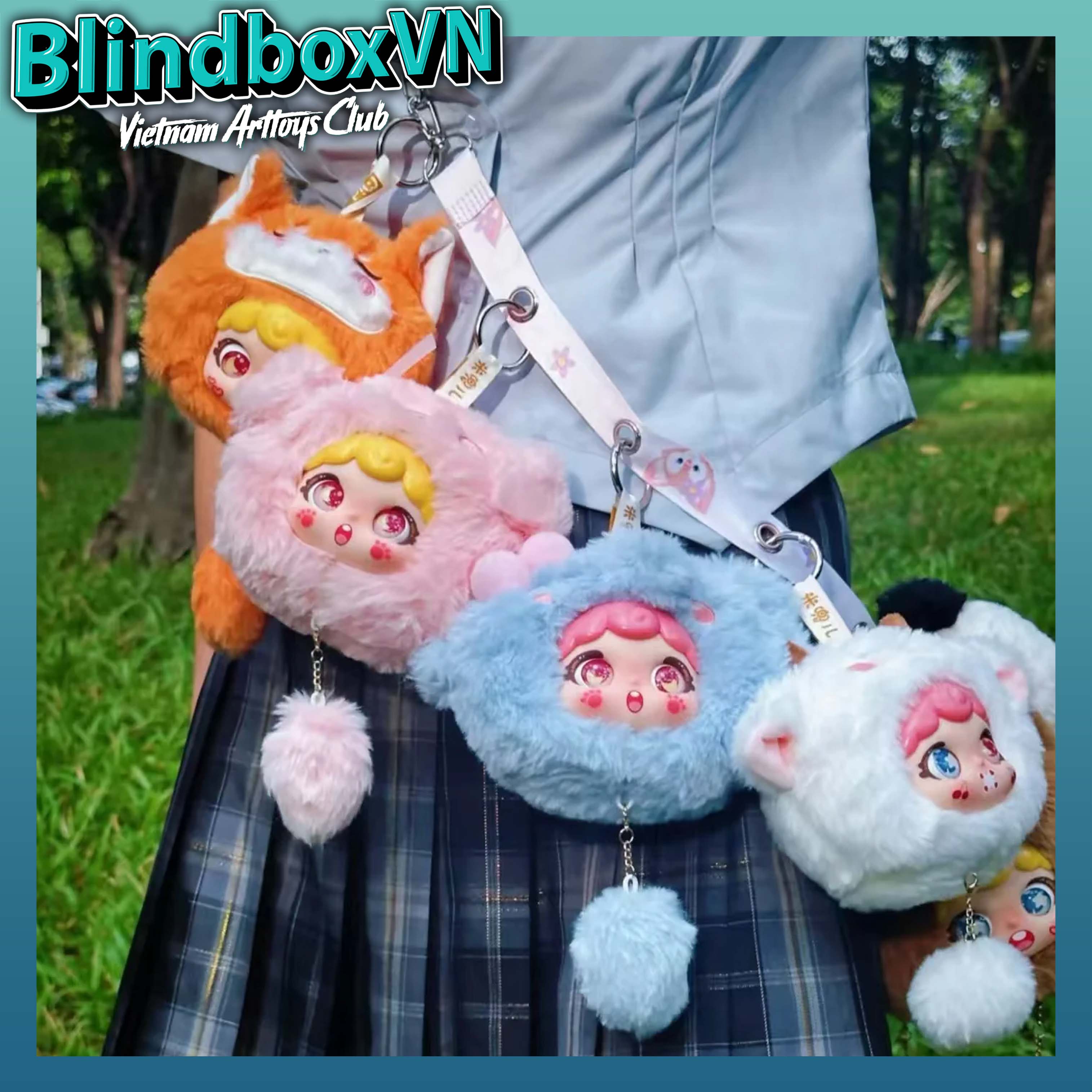 Midoo Cute Pet Team Plush Pendant Blindbox Series