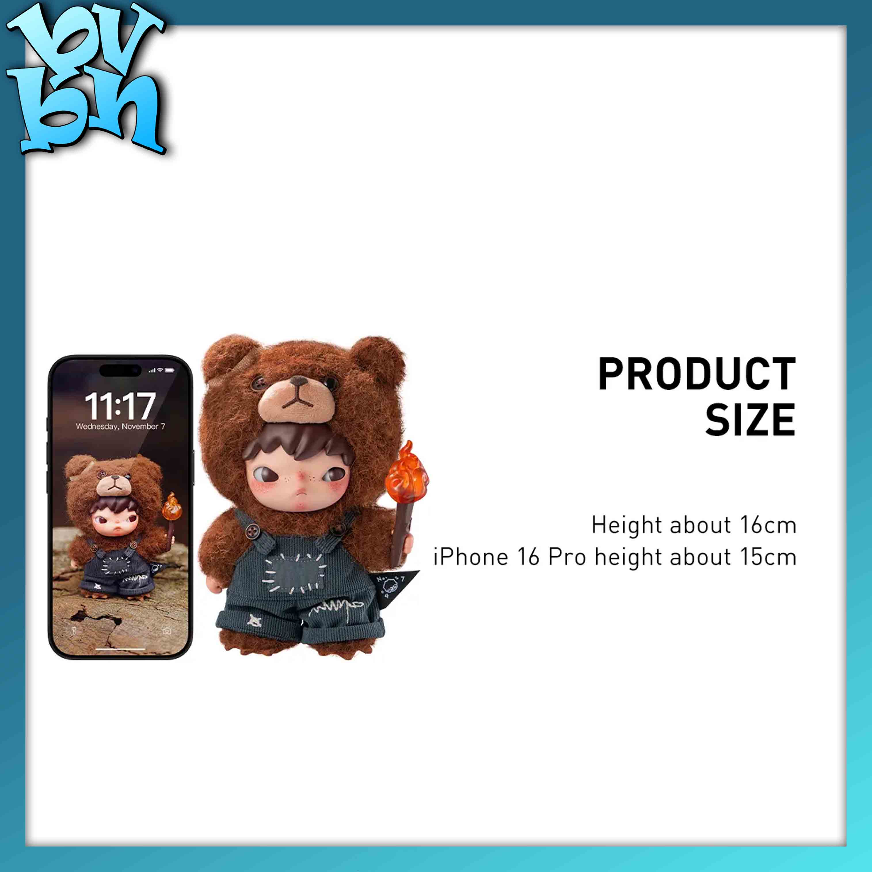 POP MART Hirono Living Wild-Fight for Joy Plush Doll