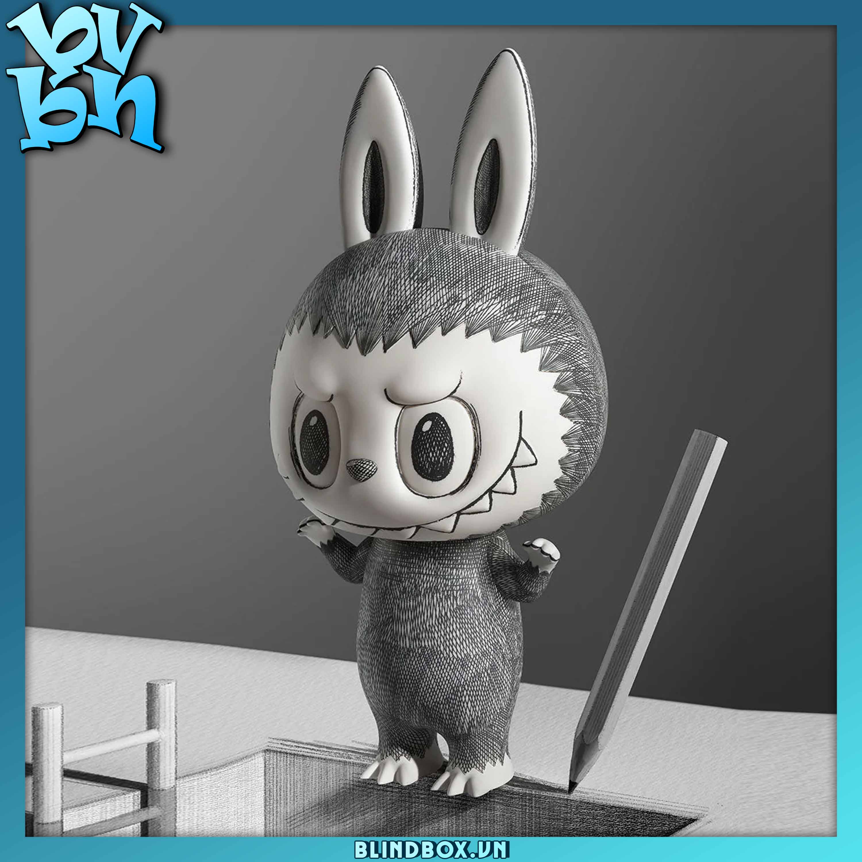 Mega Labubu 400% Sketch POP MART