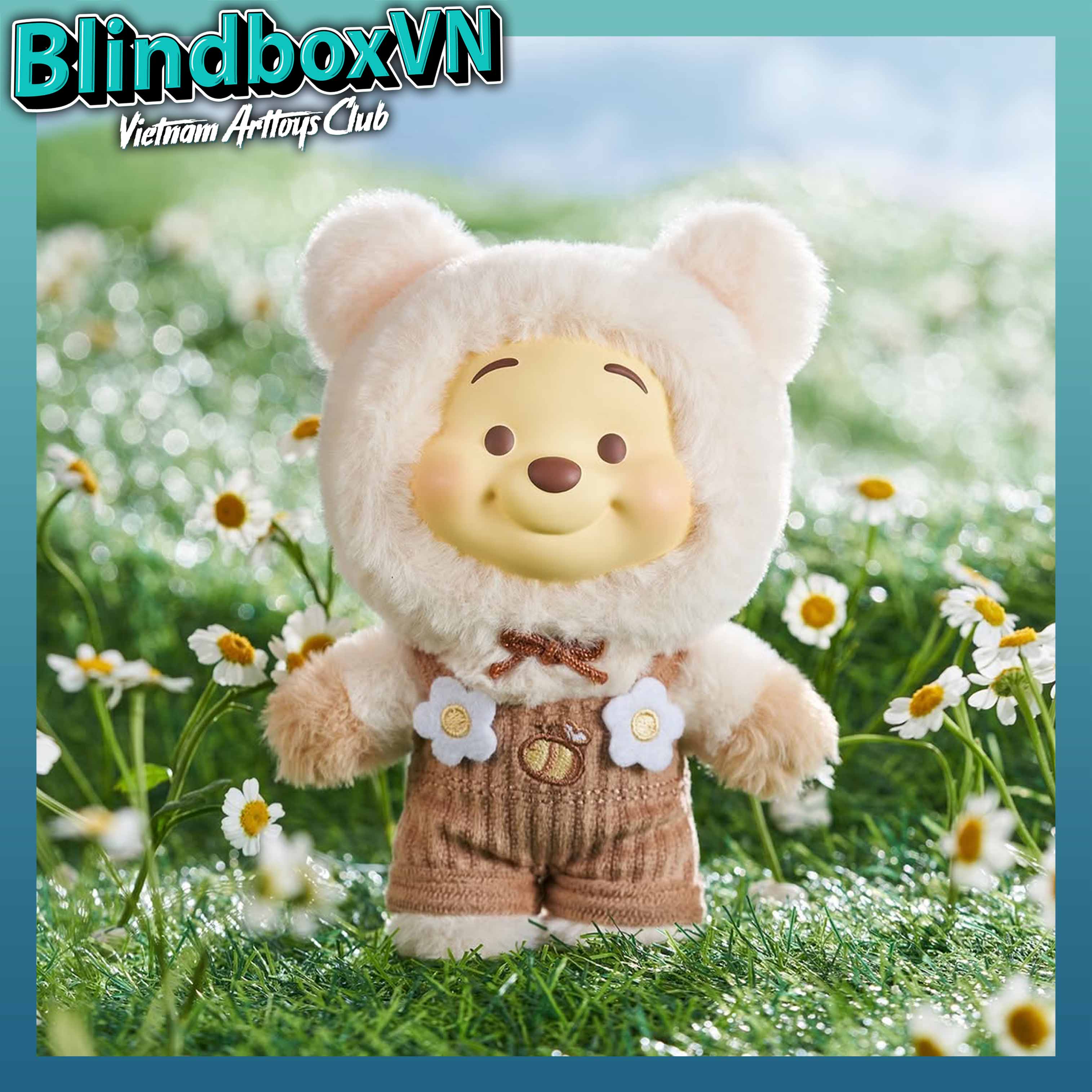 Disney Winnie the Pooh Candy Bear Series Vinyl Plush TOPTOY ( Chính Hãng )