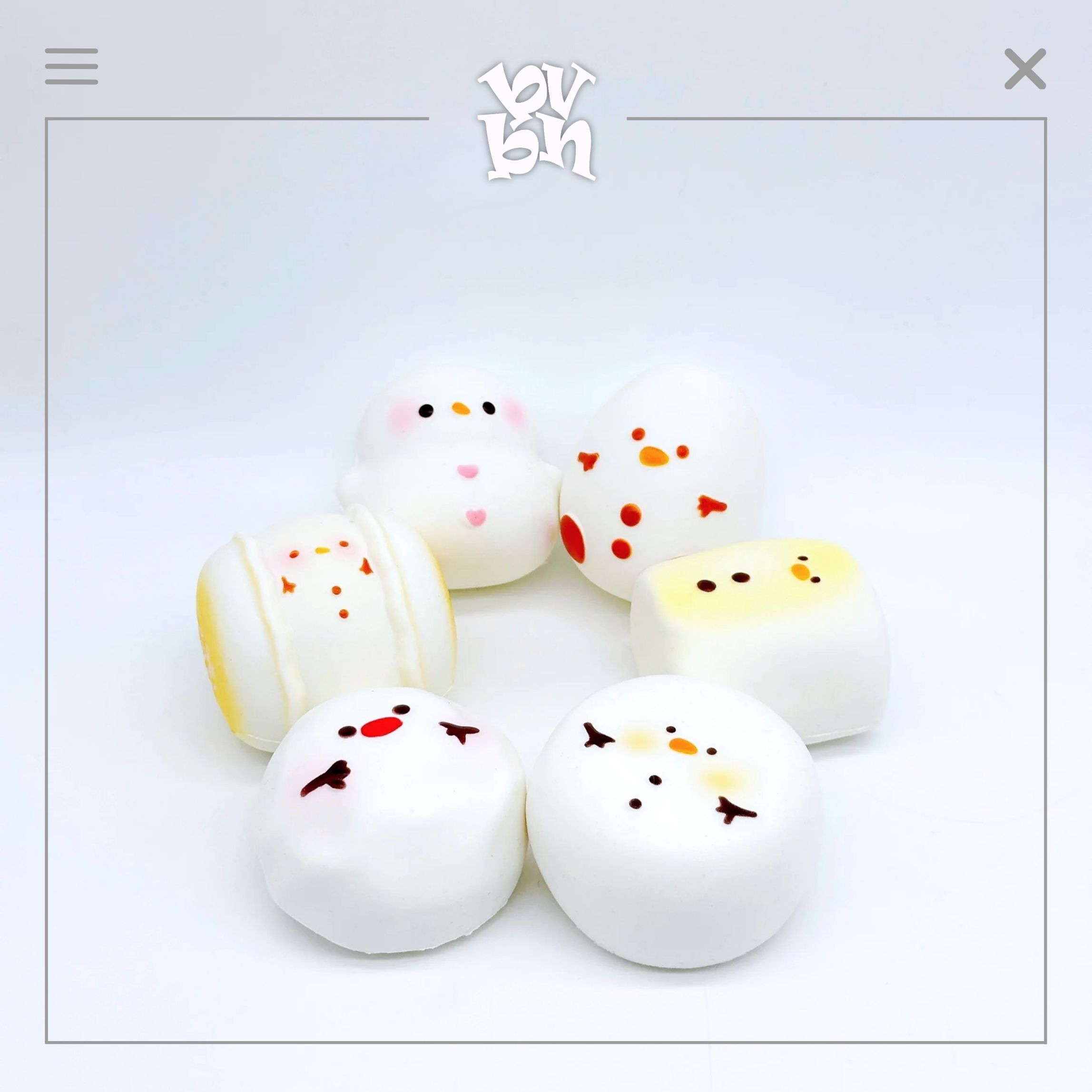 Hachimi Squishy Winter Snowman Blindbox Series