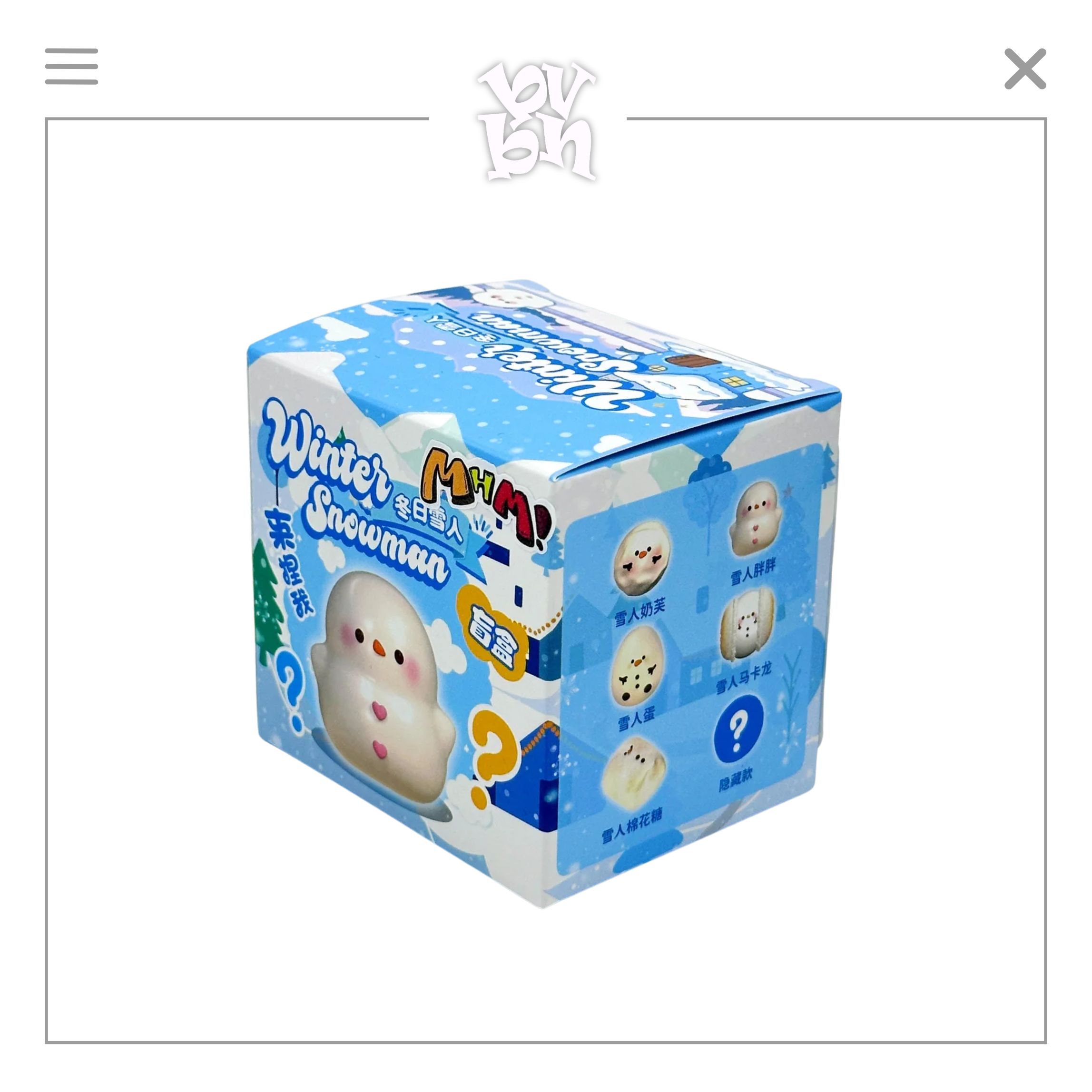 Hachimi Squishy Winter Snowman Blindbox Series