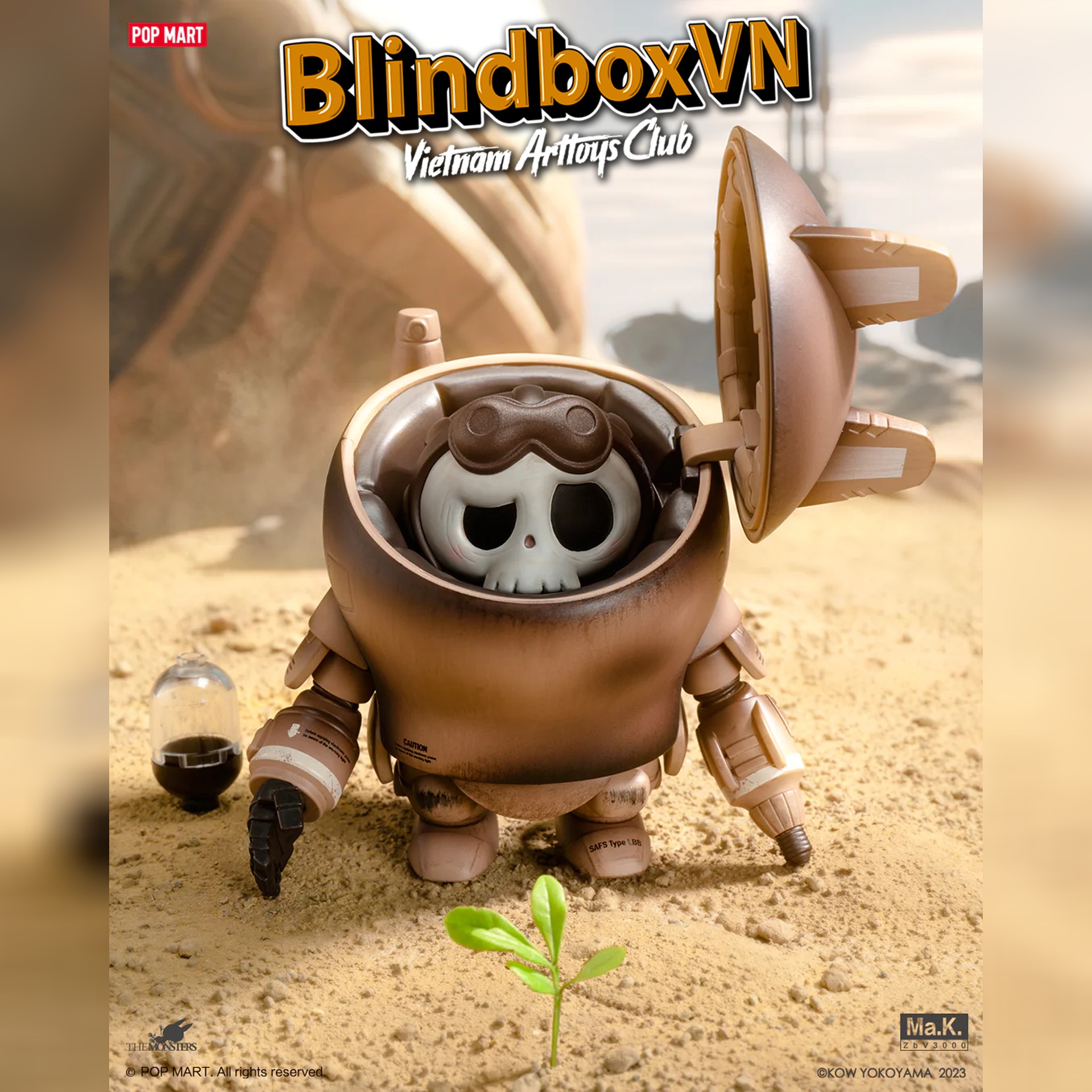 Blind Box Labubu The Monsters X KOW YOKOYAMA Ma.K. ( Chính Hãng )