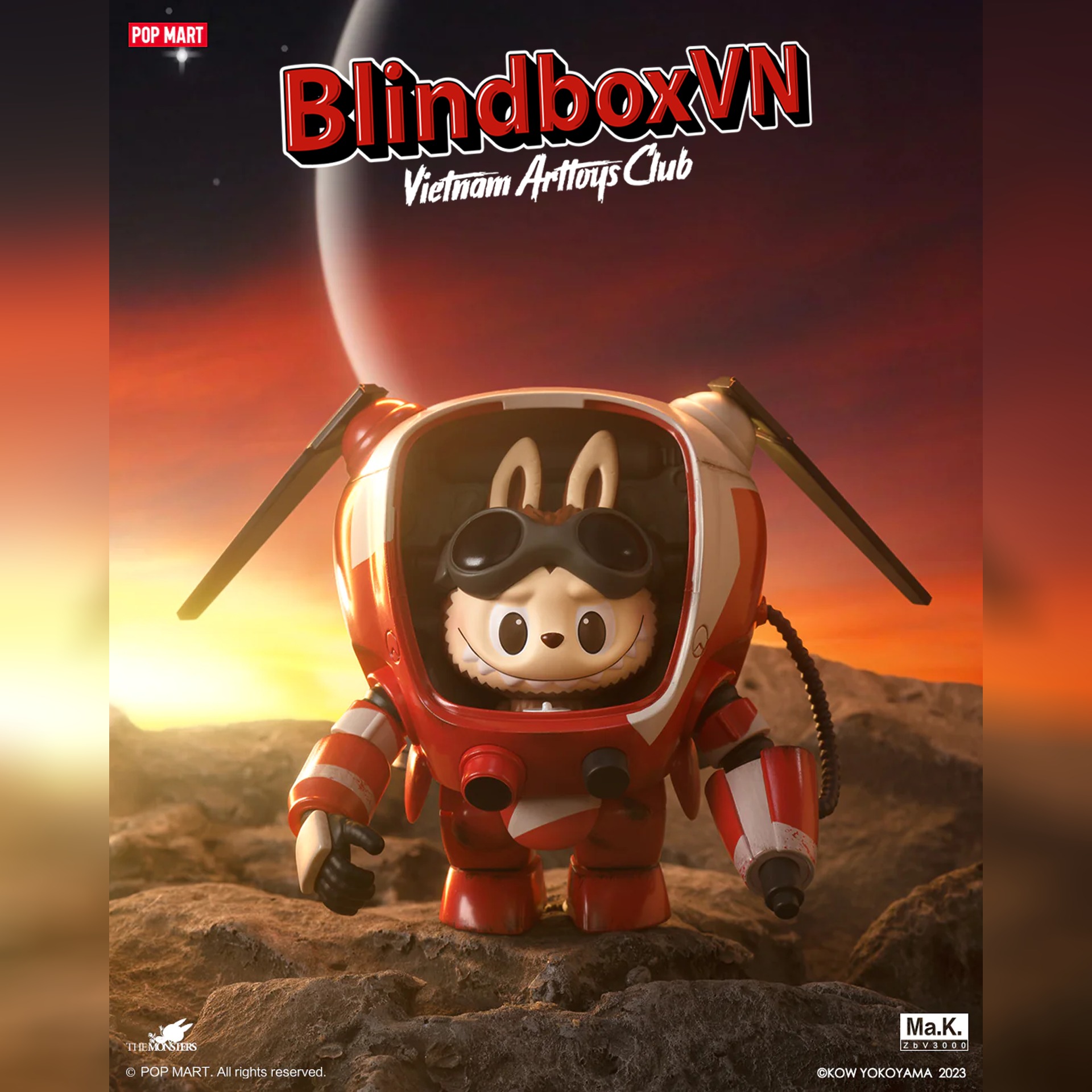 Blind Box Labubu The Monsters X KOW YOKOYAMA Ma.K. ( Chính Hãng )