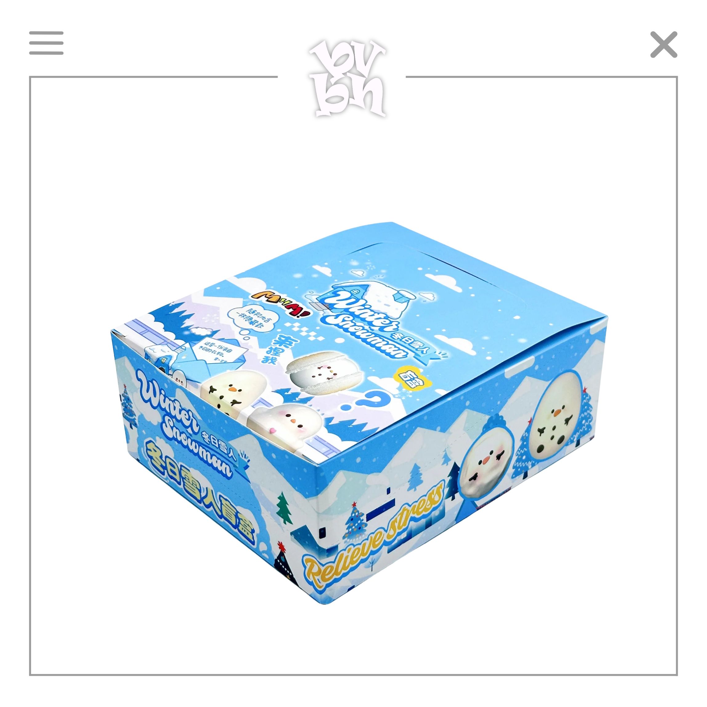 Hachimi Squishy Winter Snowman Blindbox Series