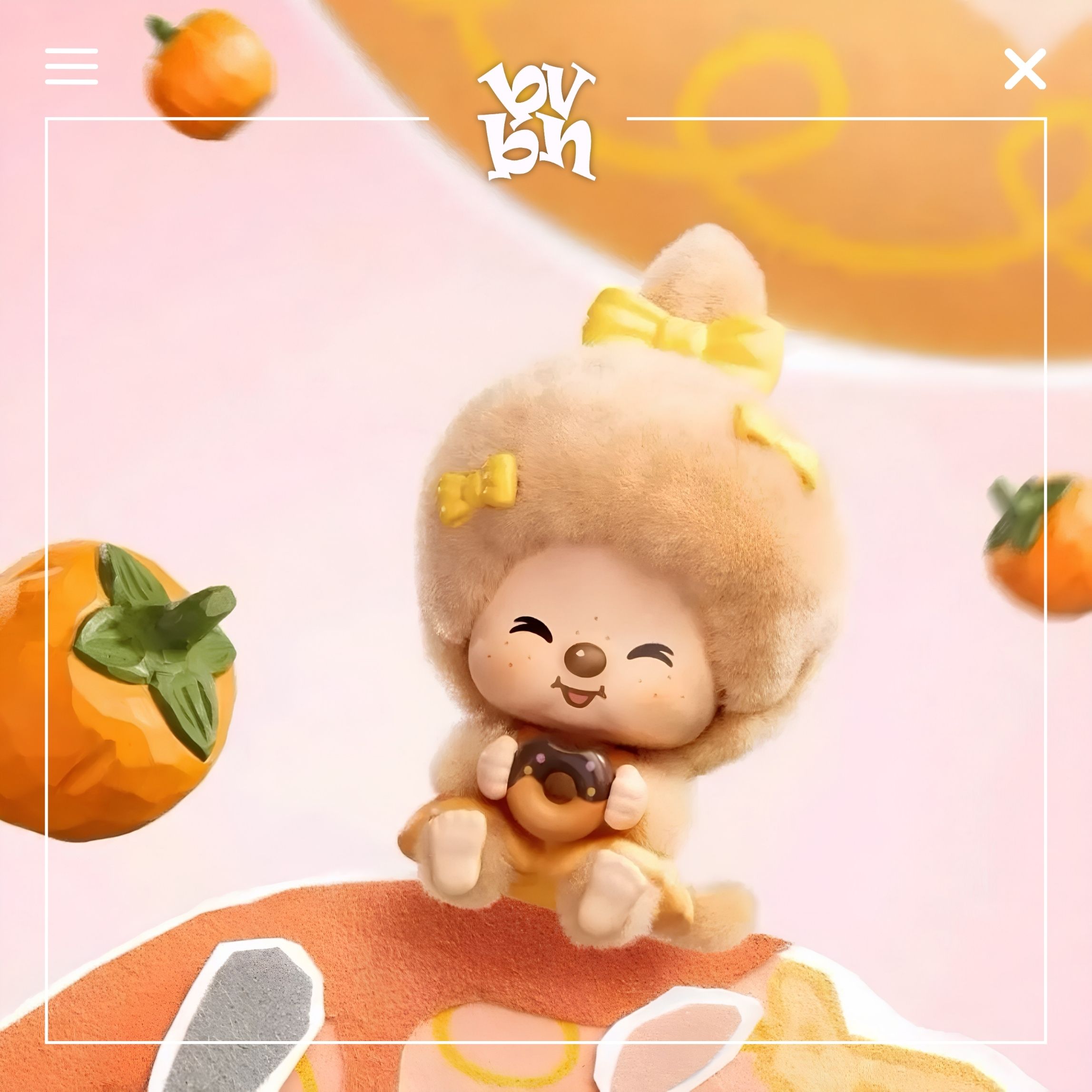 Blindbox Monchhichi Mon Mon Farm Classic Coffee Chính Hãng MINISO