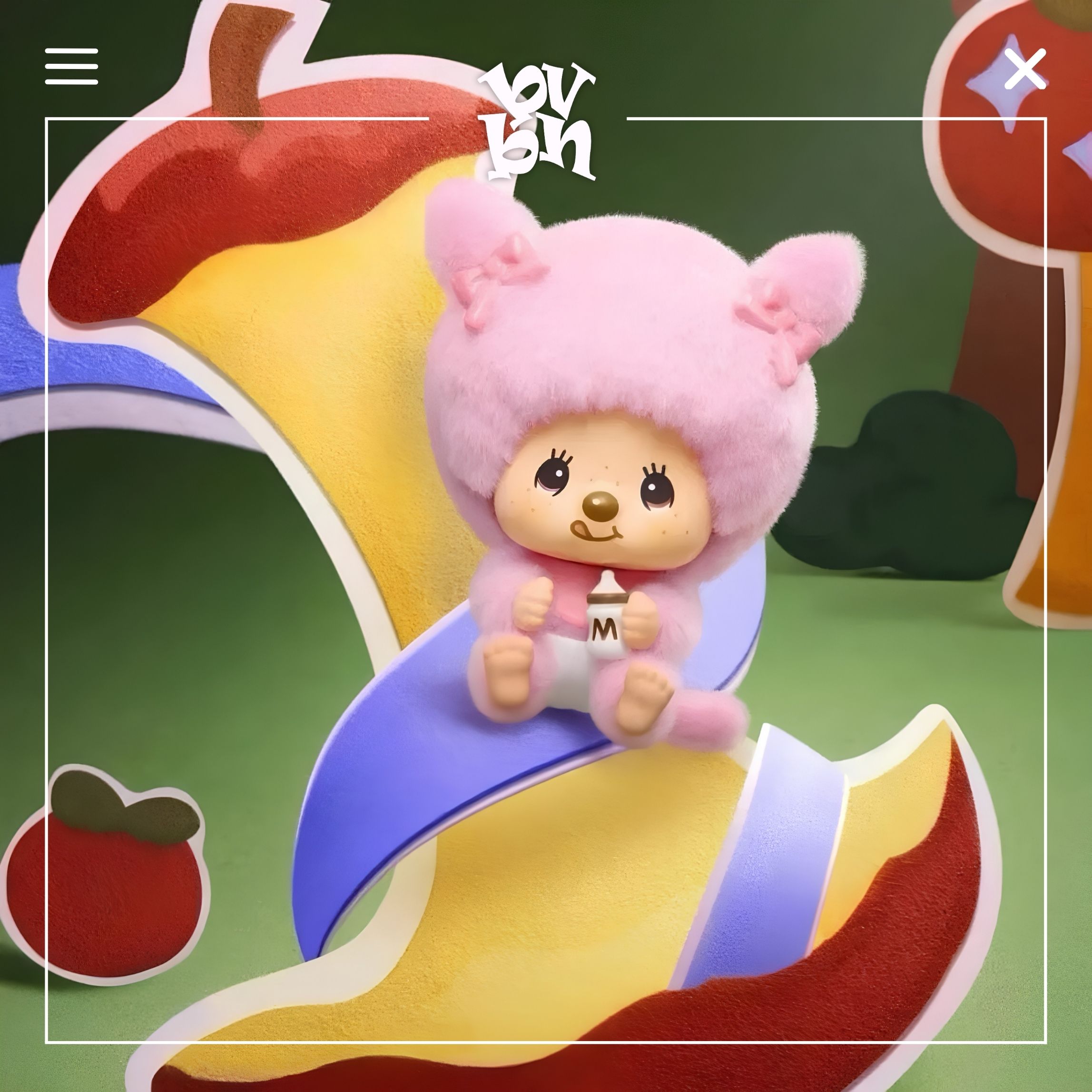Blindbox Monchhichi Mon Mon Farm Classic Coffee Chính Hãng MINISO