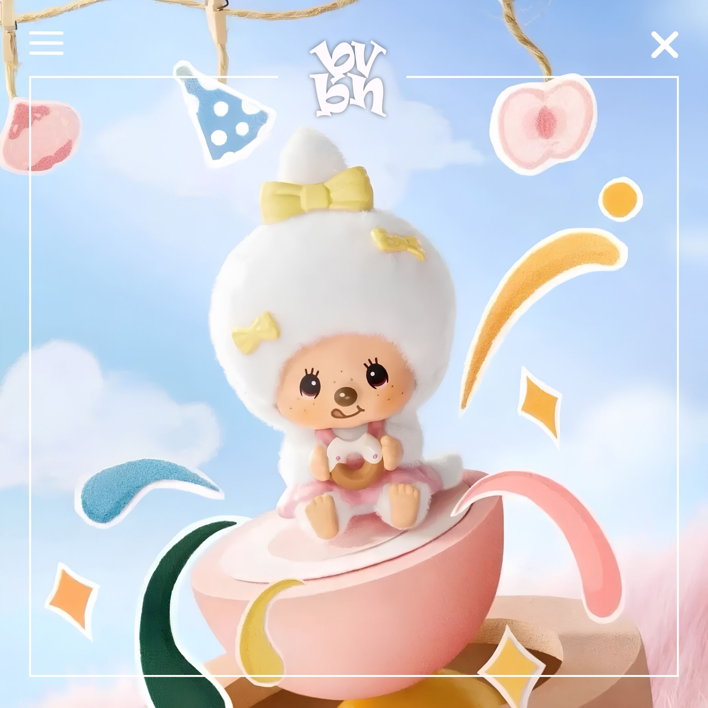 Blindbox Monchhichi Mon Mon Farm Classic Coffee Chính Hãng MINISO