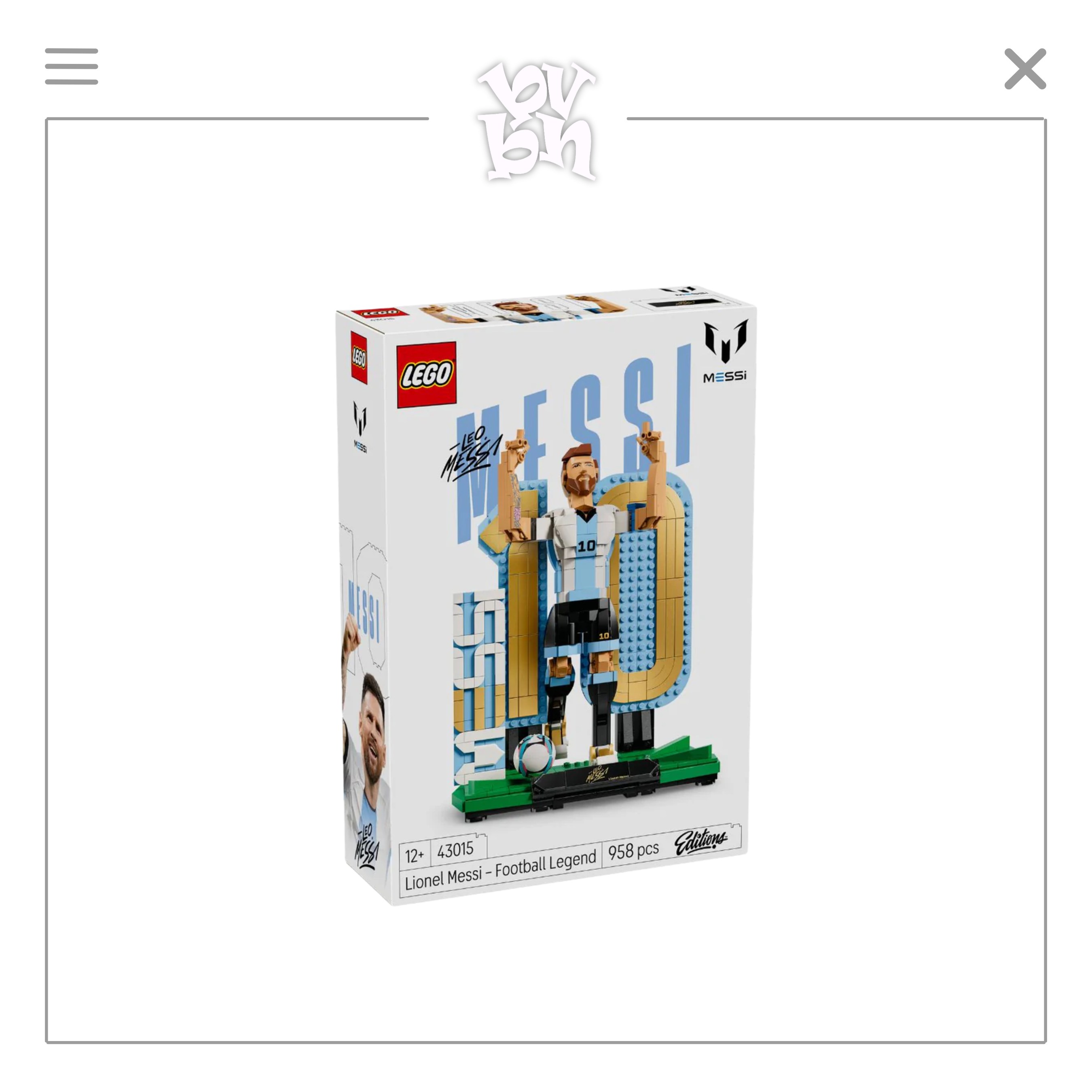 Đồ Chơi Lắp Ráp 2-Trong-1 Huyền Thoại Bóng Đá Lionel Messi LEGO EDITIONS SPORTS