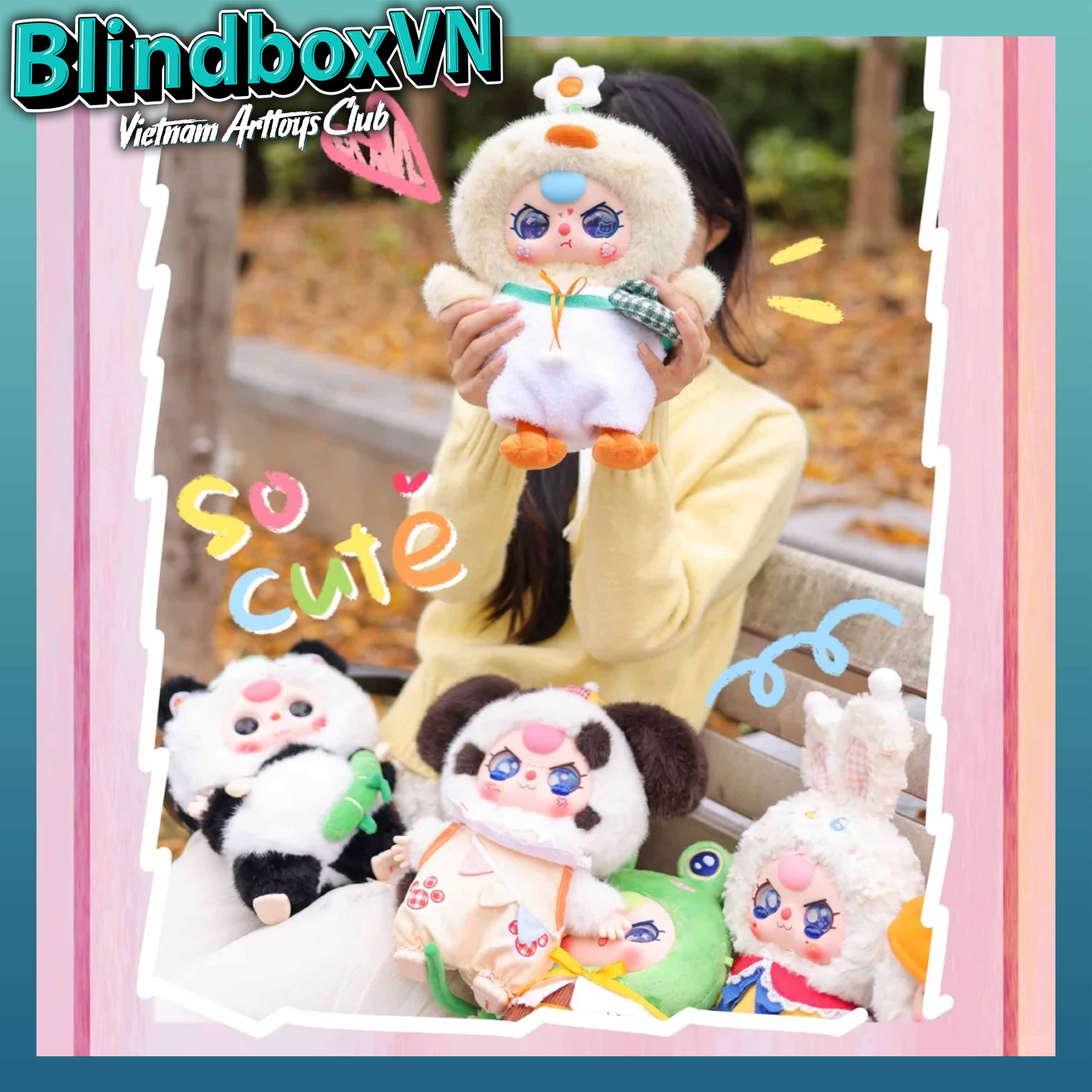 babythree 400% 2代目シークレットセット♡ Baby Three 400% Version 2 Plush Doll Series Blindbox ( Chính