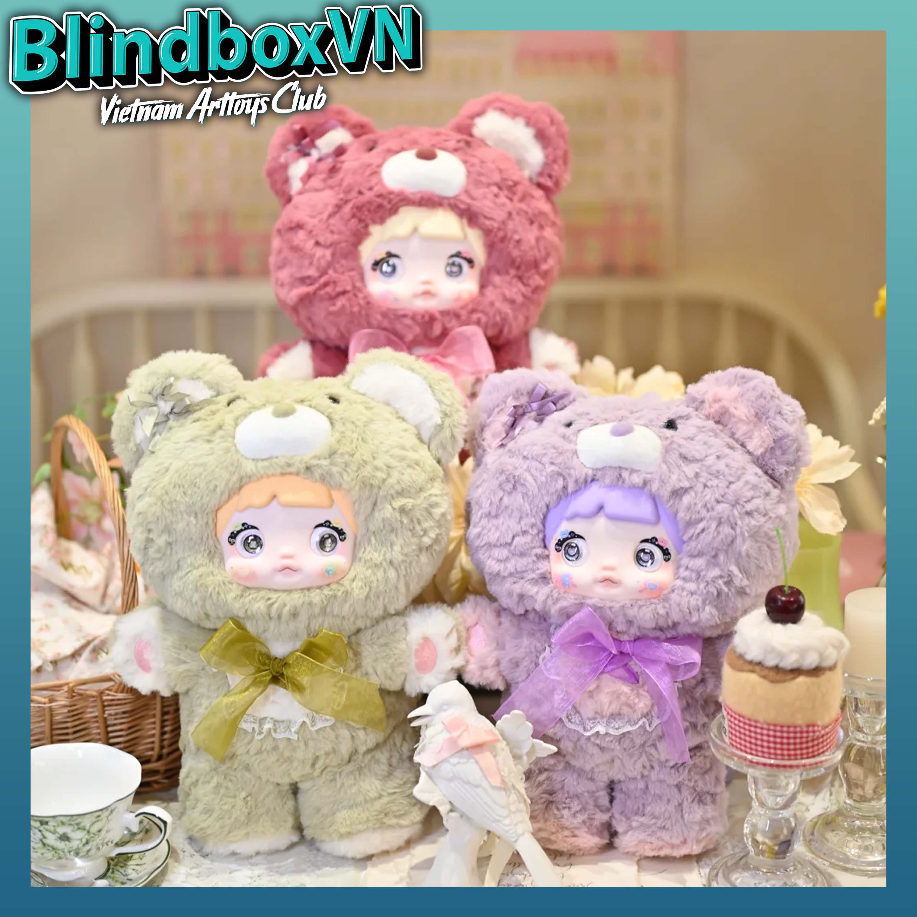 Nommi 400% Series Good Night Bear Blind Box Plush Doll