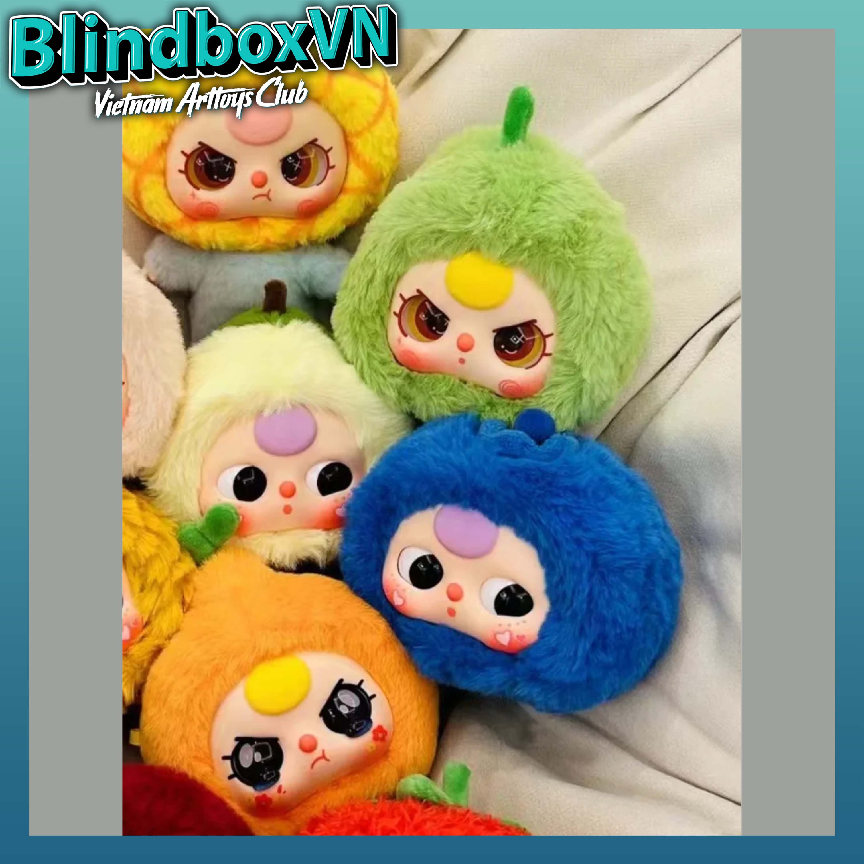 Blindbox Baby Three Fruit Cute Plush Pendant Series