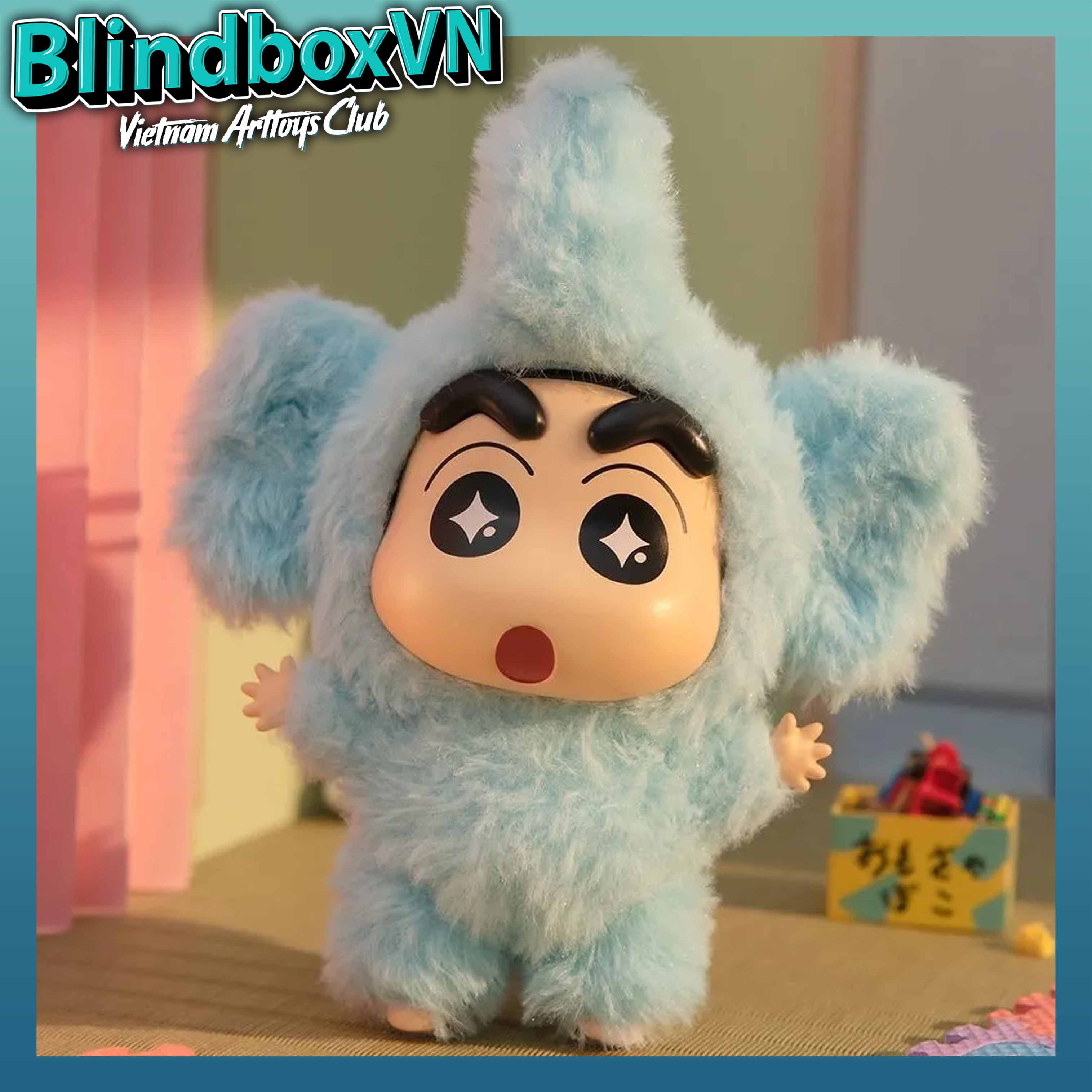 TOPTOY Crayon Shin Chan Play Party Vinyl Plush BlindBox ( Chính Hãng )