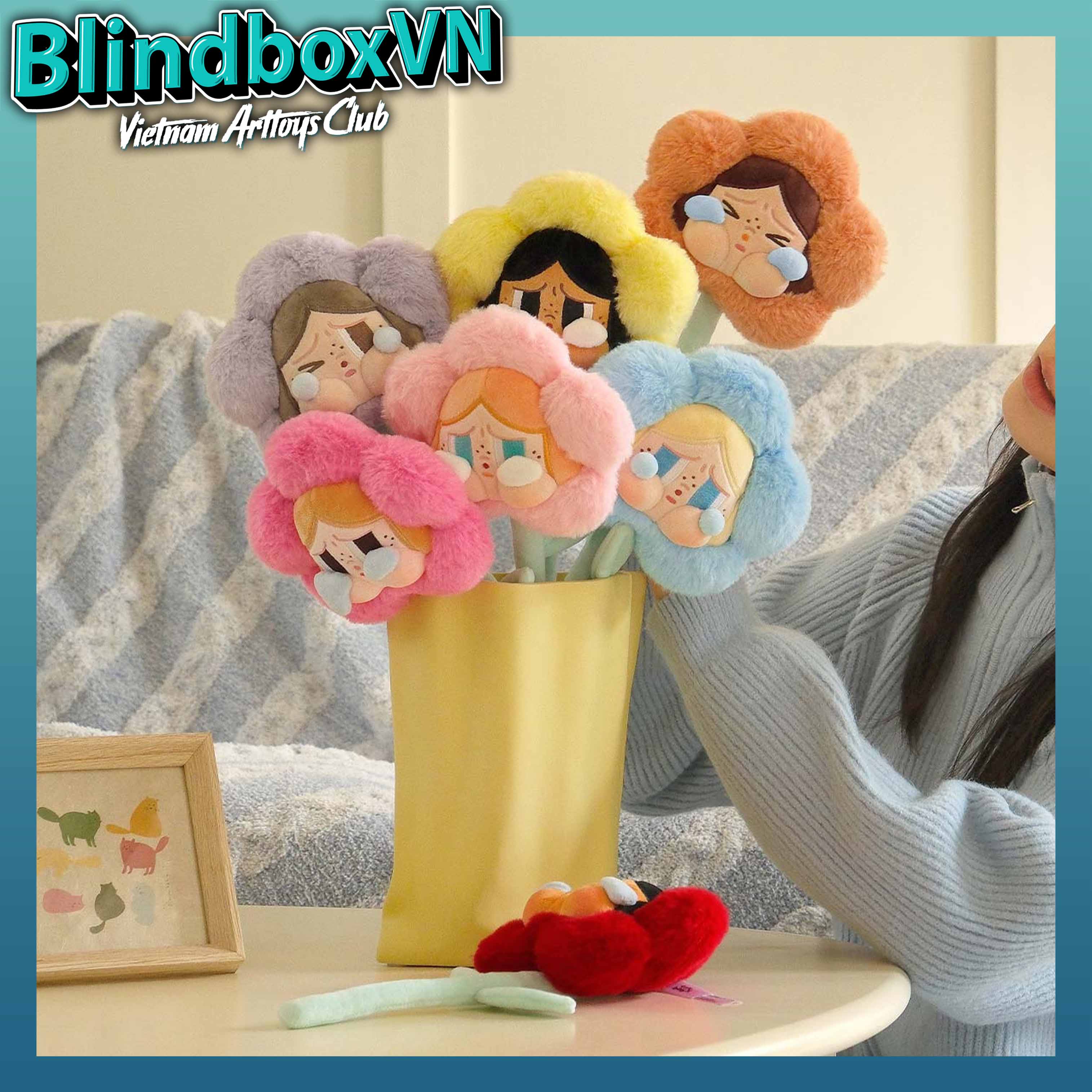 CRYBABY Sad Club Plush Flower Series Blindbox ( Chính Hãng )
