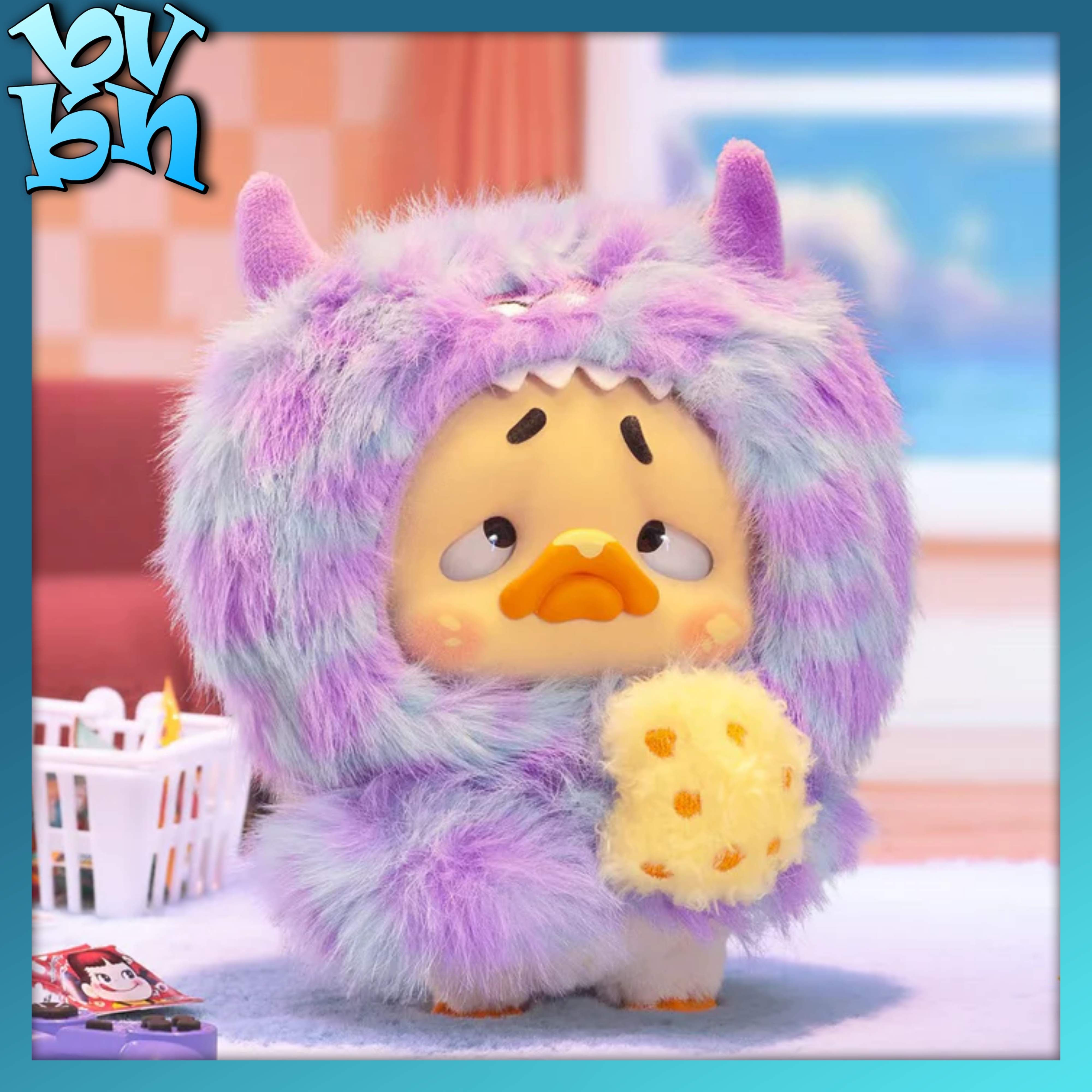 Pocket Upset Duck Colorful Player Duck Plush Keychain Blindbox