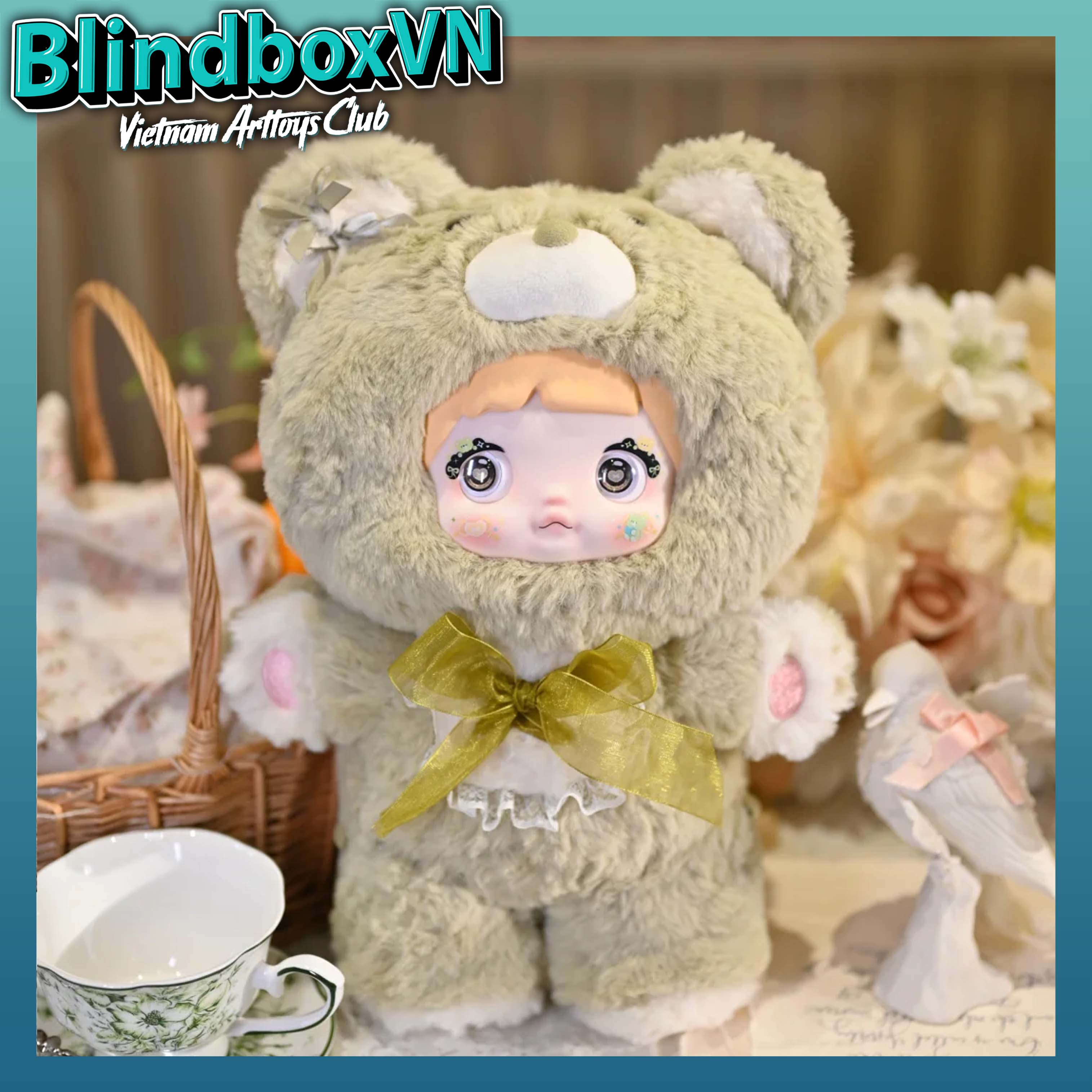 Nommi 400% Series Good Night Bear Blind Box Plush Doll