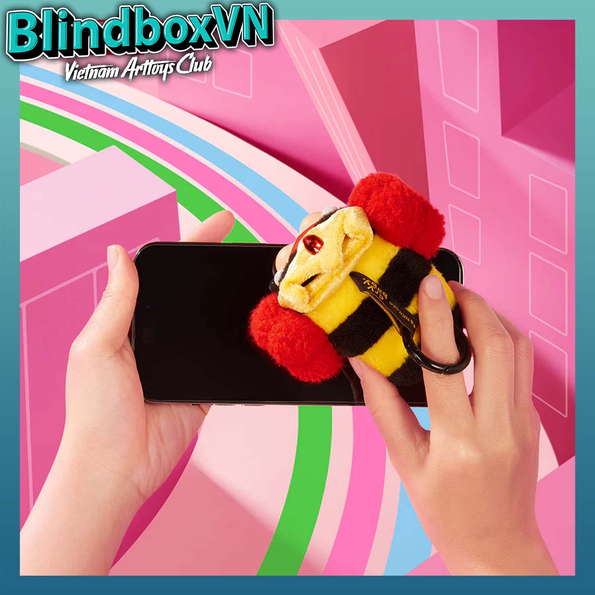 POP MART Crybaby × The Powerpuff Girls Series Vinyl Plush Pendant Blind Box ( Chính hãng )