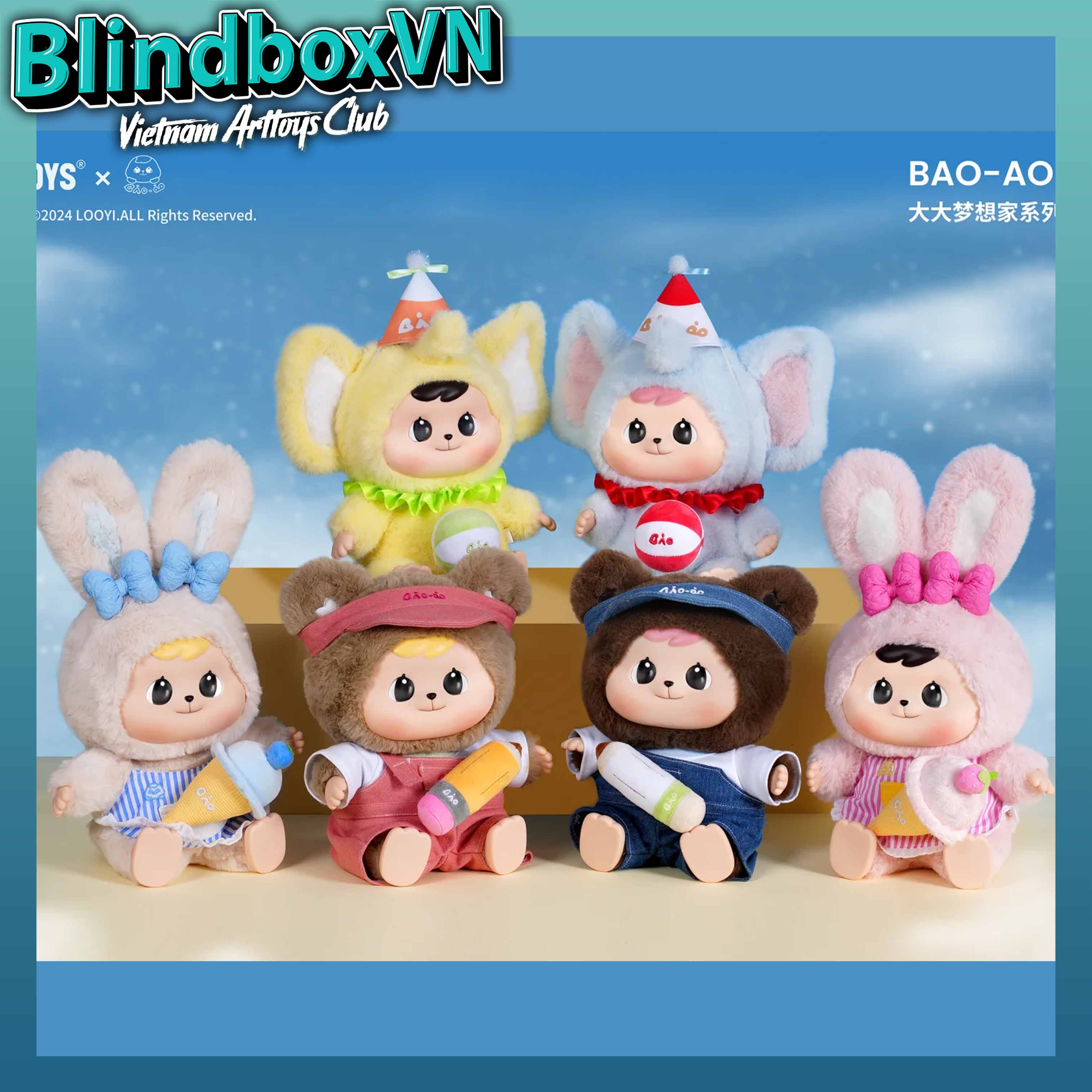 Bao-ao 400% Big Dreamer Series Plush Blind Box ( Chính Hãng )