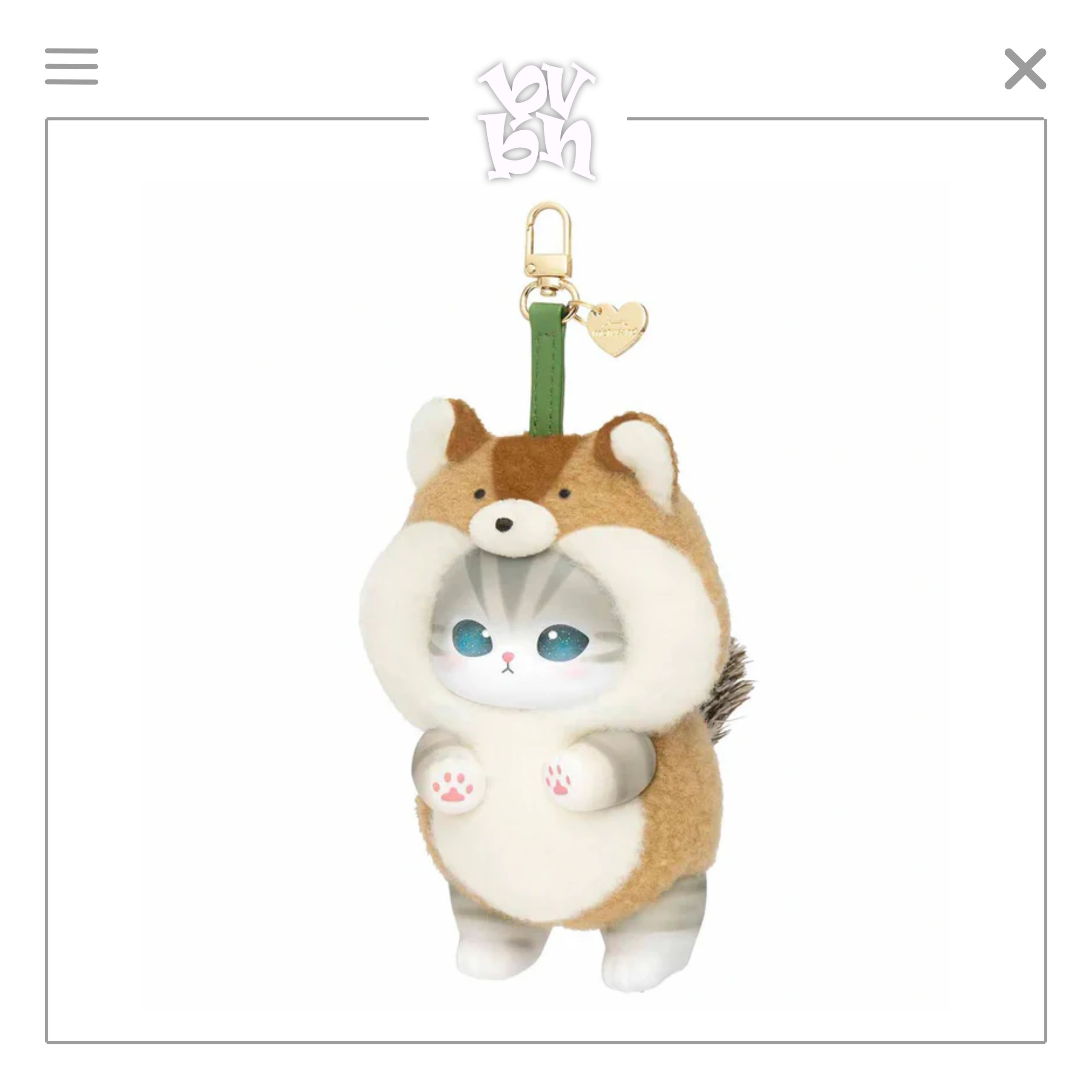 Mofusand Kiramekko Nordic Kitten Plush Keychain Blind Box