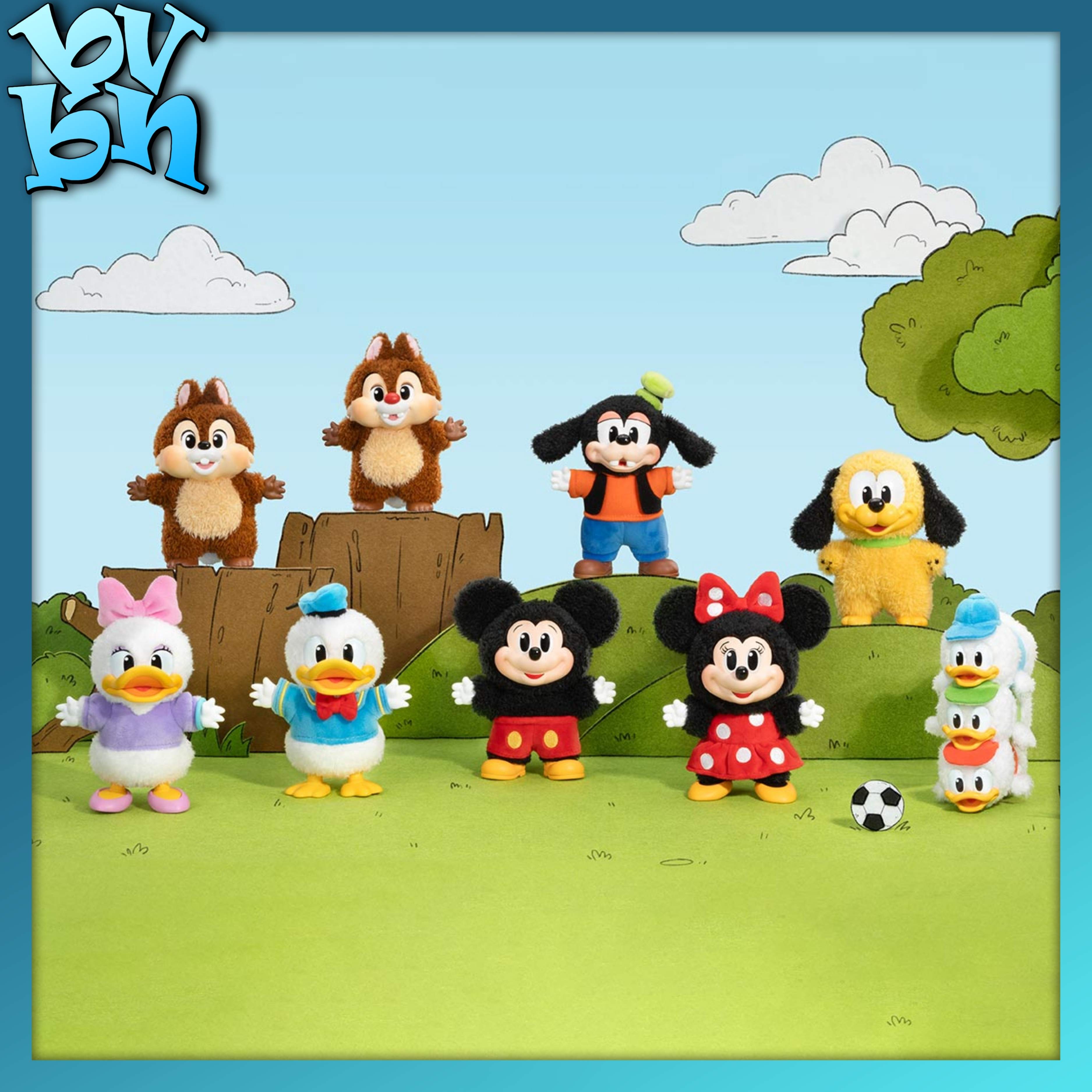 Mickey Family Cute Together Keychain Series Figures POP MART