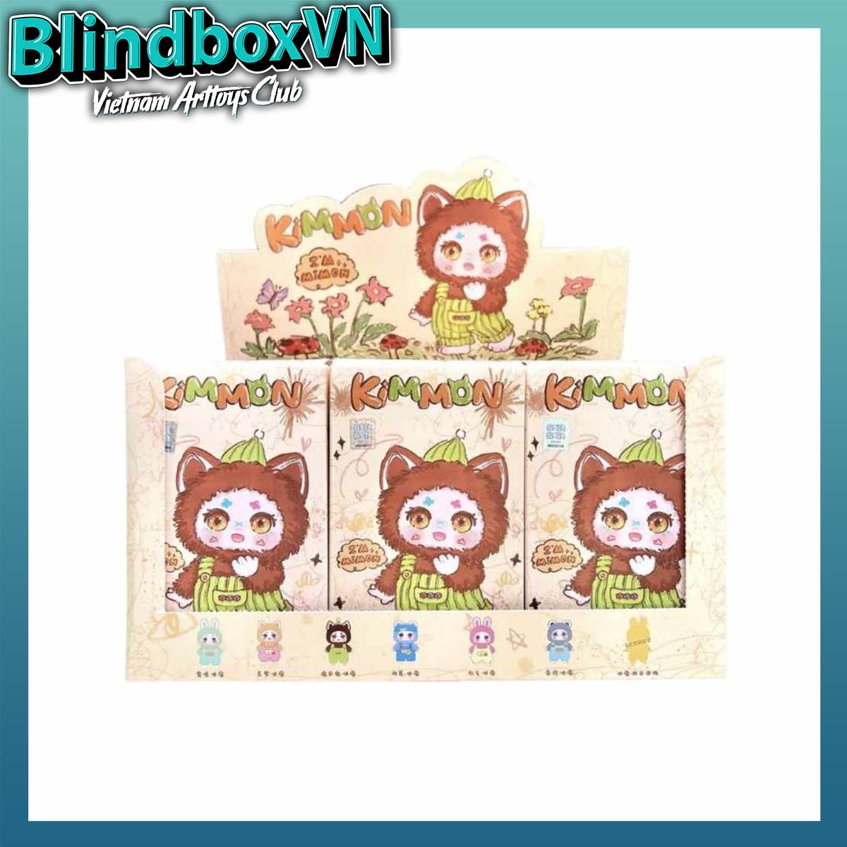 KIMMON "I'm MIMON" Plush Blind Box Pendant ( Chính Hãng )